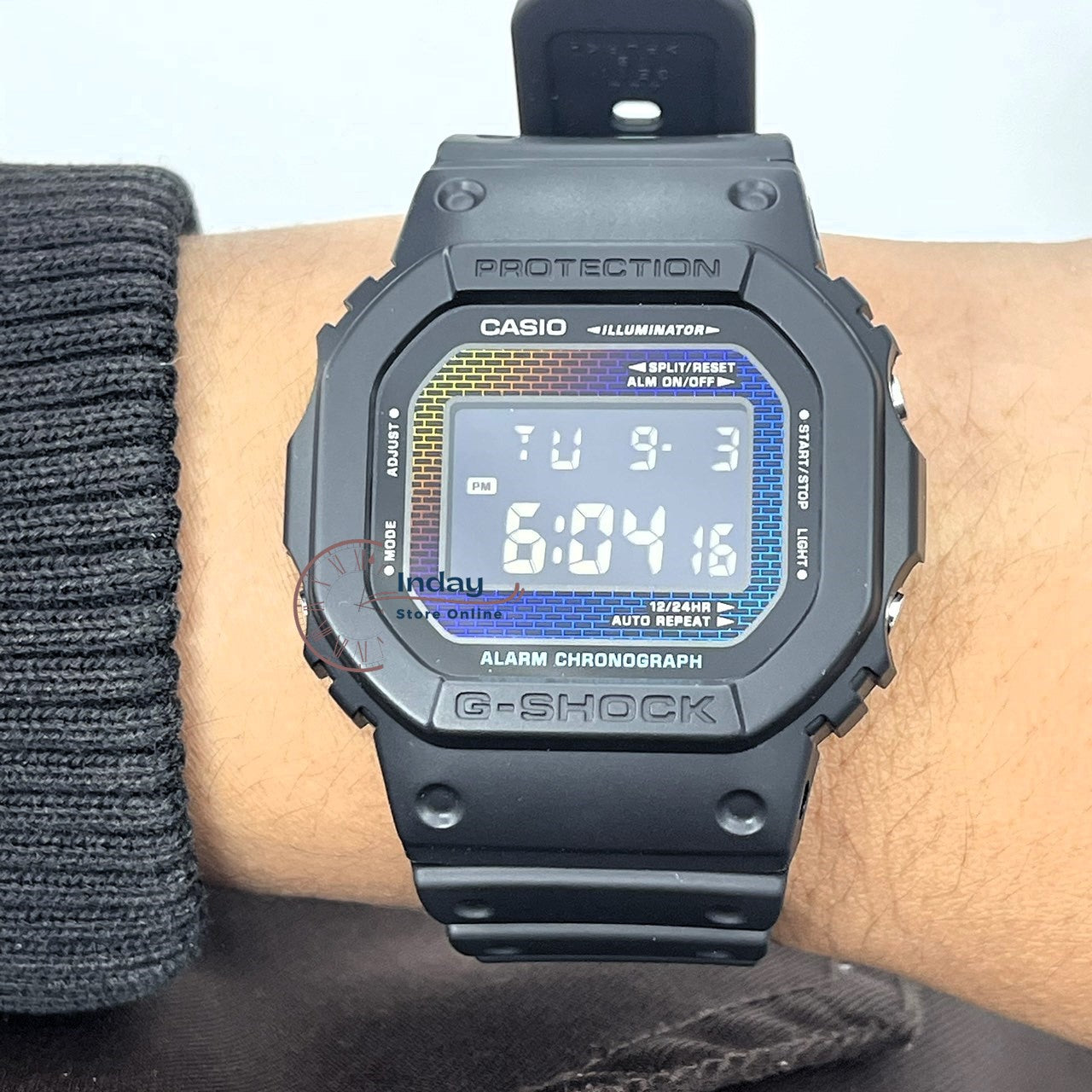 Casio G-Shock Men's Watch DW-5600RW-1 Bio-based Resin Band Shock Resistant Mineral Glass Battery Life 5-Years