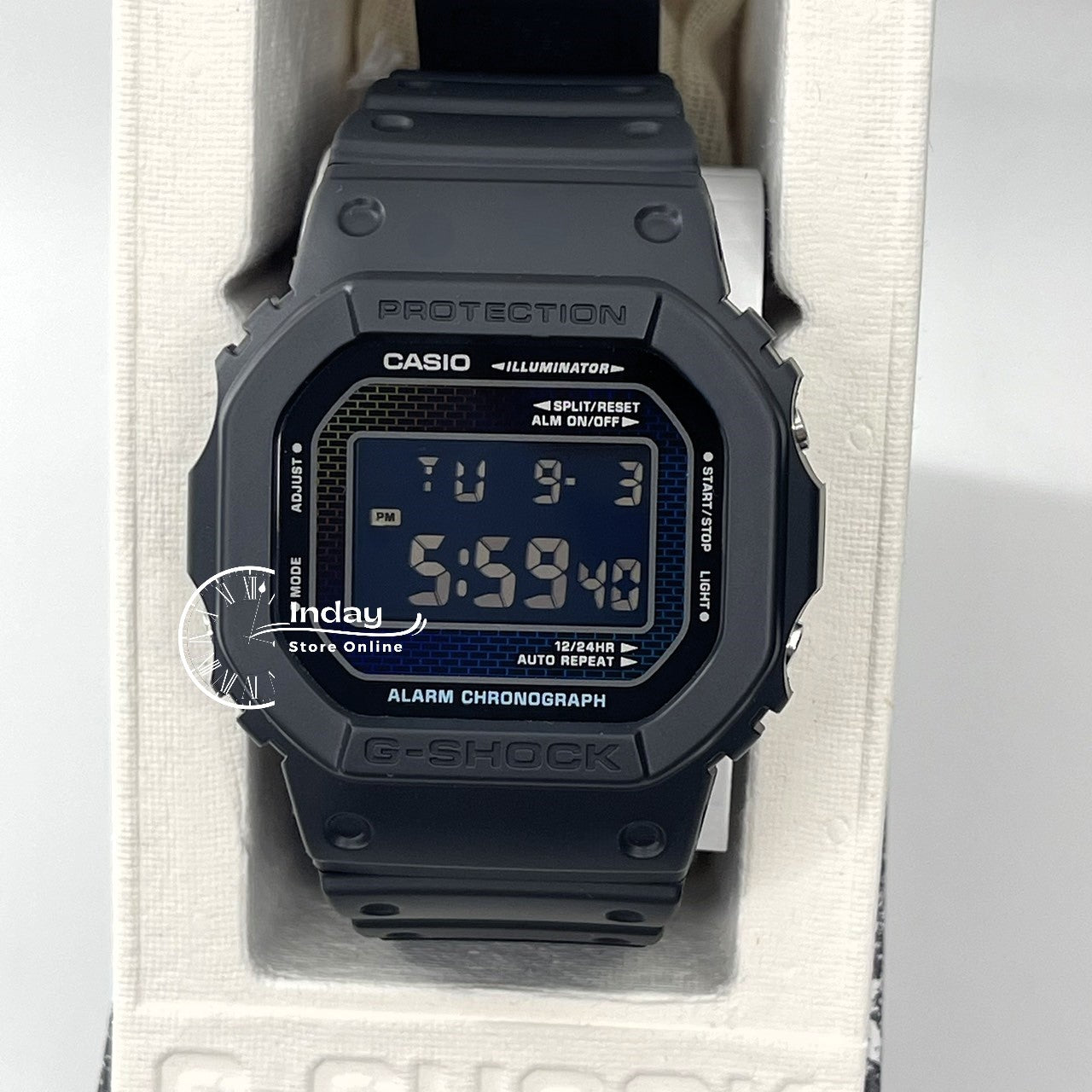 Casio G-Shock Men's Watch DW-5600RW-1 Bio-based Resin Band Shock Resistant Mineral Glass Battery Life 5-Years