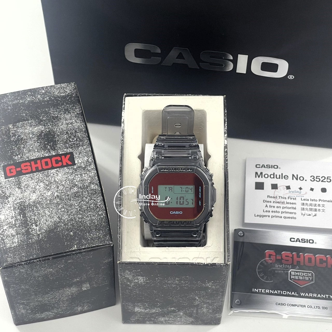 Casio G-Shock Men's Watch DW-5600TLS-8 Resin Band Mineral Glass Shock Resistant