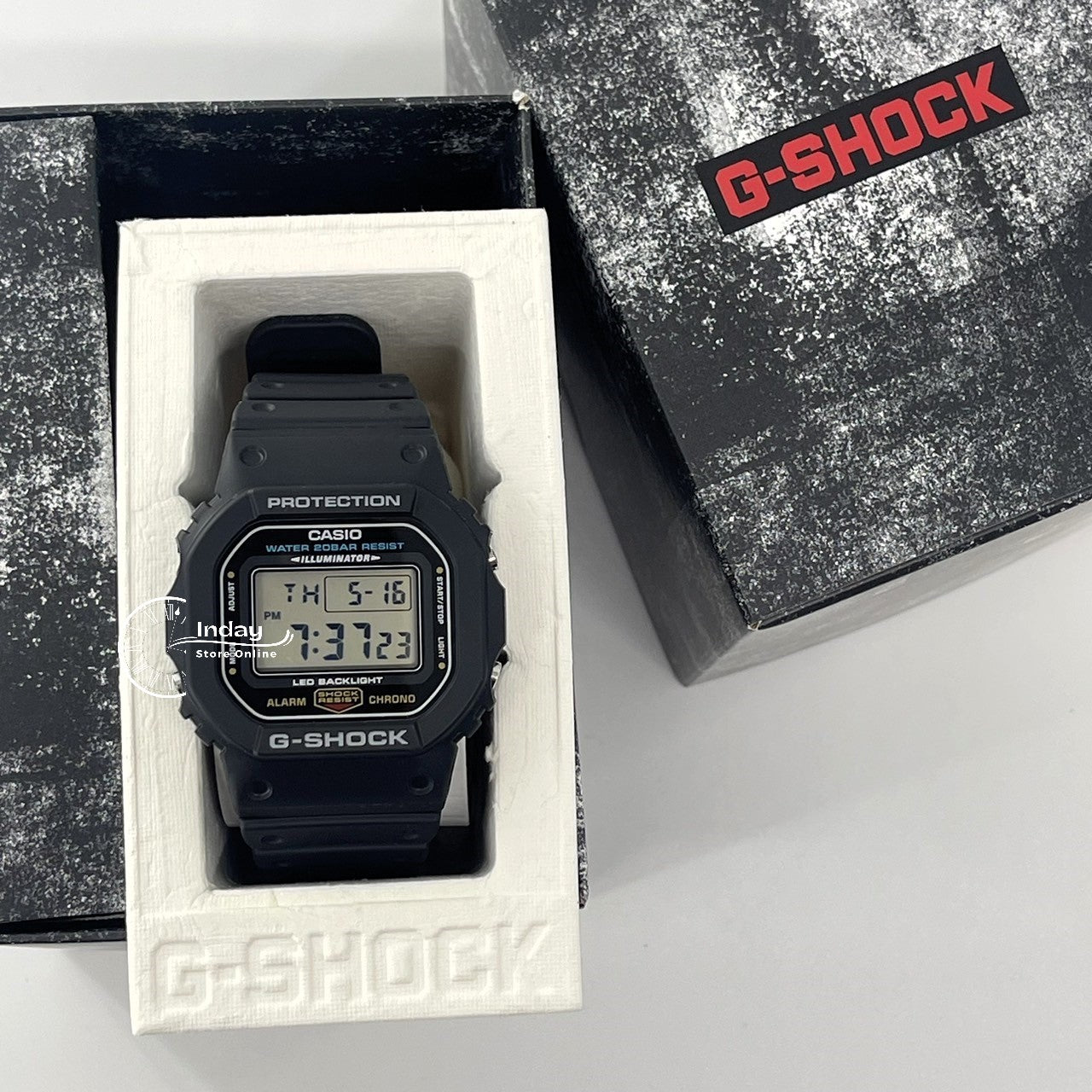 Casio G-Shock Men's Watch DW-5600UE-1 Resin Band Mineral Glass Shock Resistant