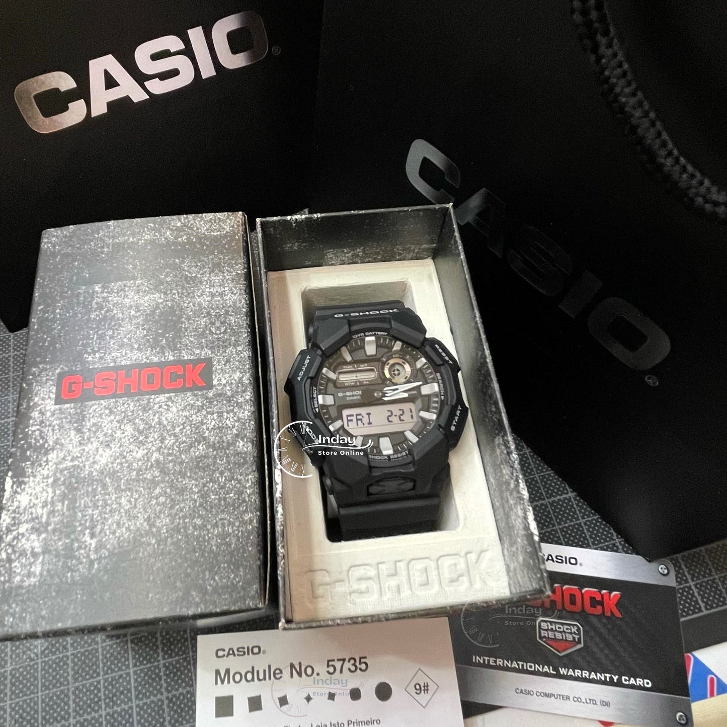 Casio G-Shock Men's Watch GA-010-1A Bio-based Resin Band Shock Resistant Mineral Glass Battery Life 10-Years