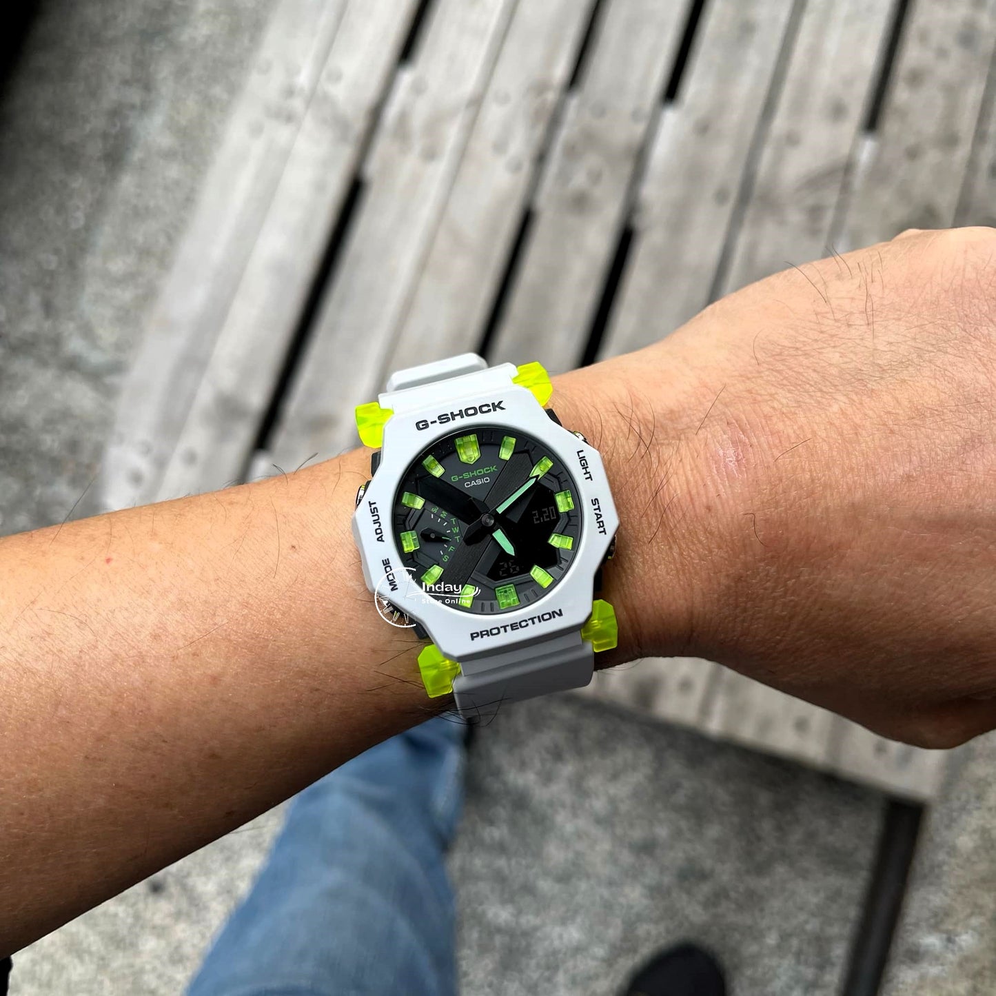 Casio G-Shock Men's Watch GA-2300MW-8A Resin Band Mineral Glass Shock Resistant