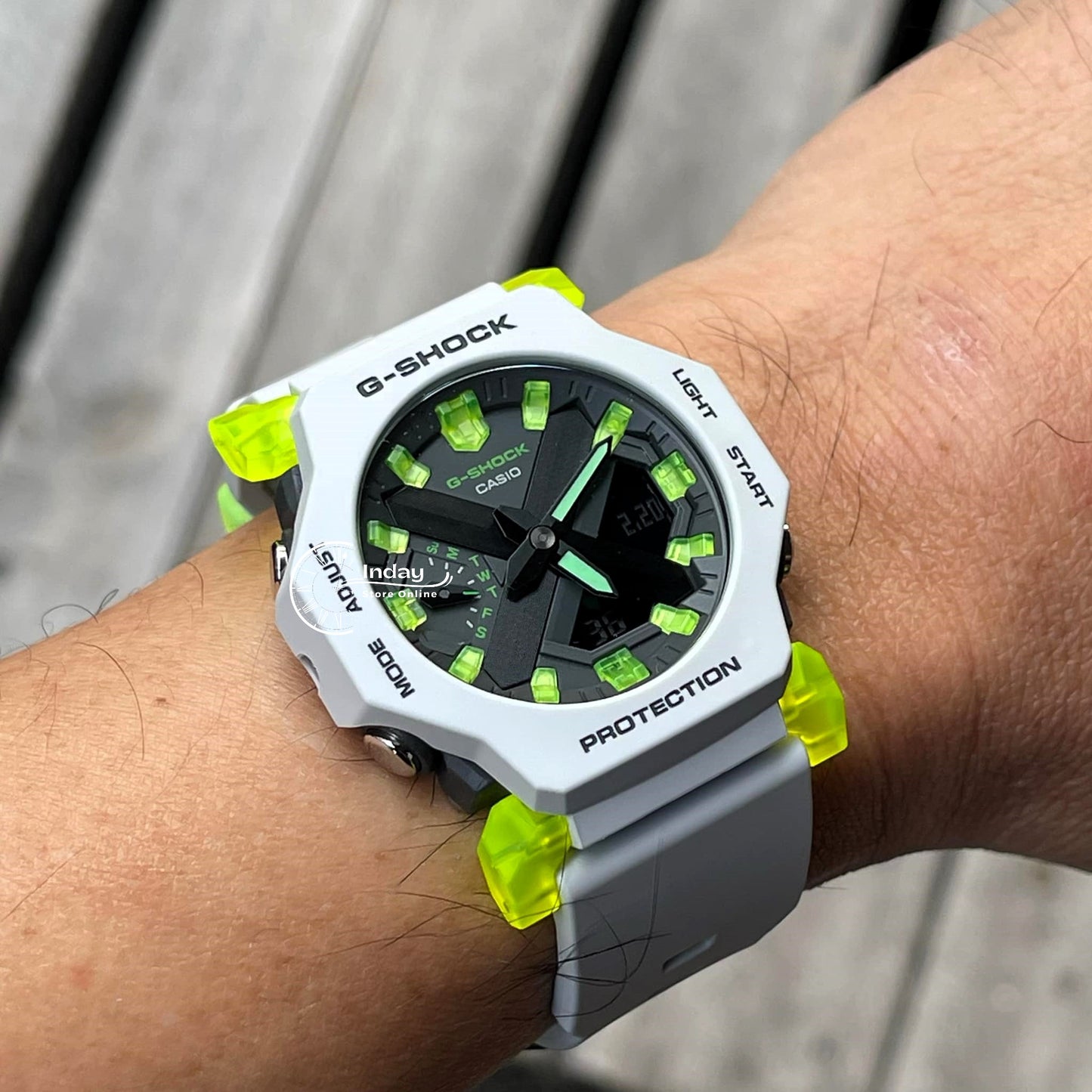Casio G-Shock Men's Watch GA-2300MW-8A Resin Band Mineral Glass Shock Resistant