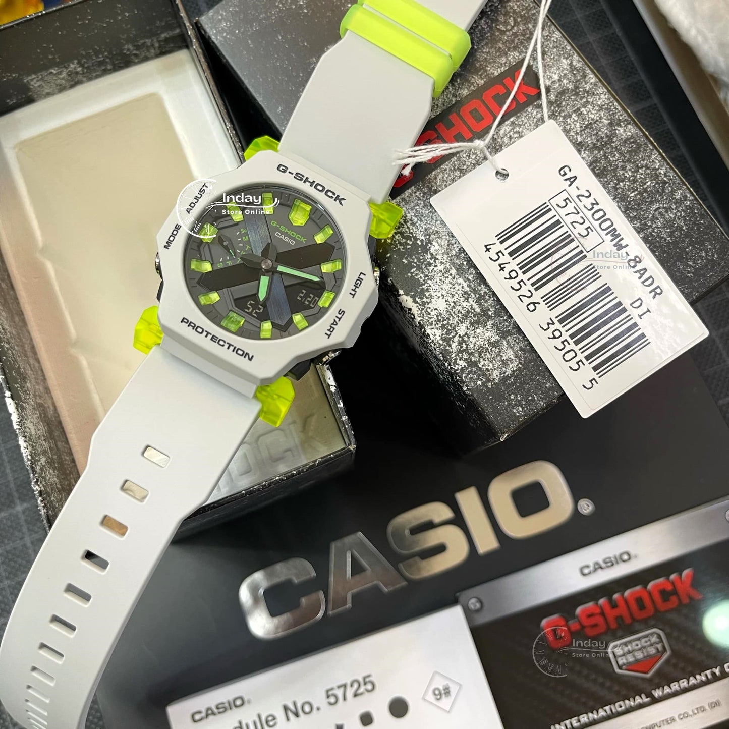 Casio G-Shock Men's Watch GA-2300MW-8A Resin Band Mineral Glass Shock Resistant