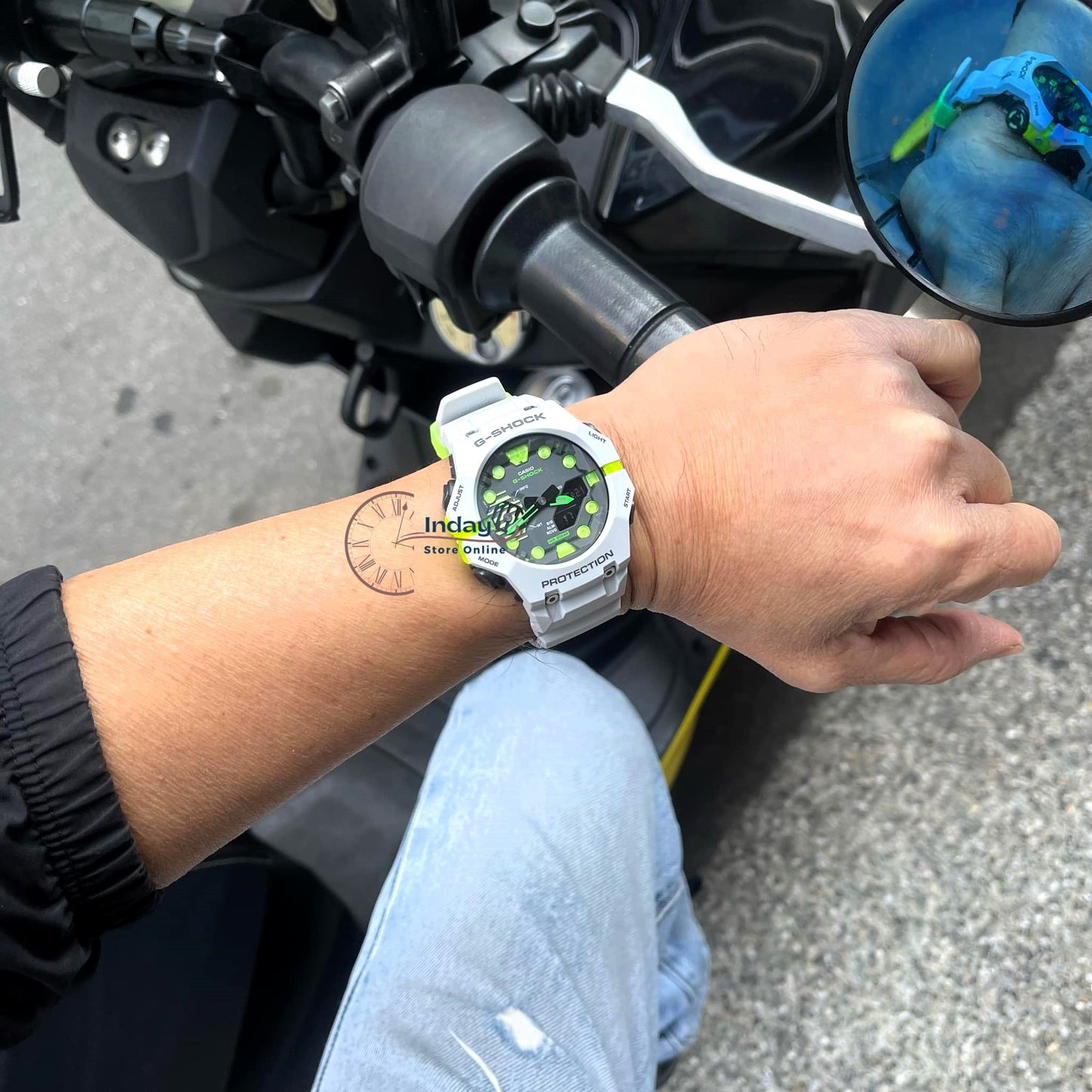 Casio G-Shock Men's Watch GA-B001MW-8A Resin Band Mineral Glass Shock Resistant Mobile Link Bluetooth