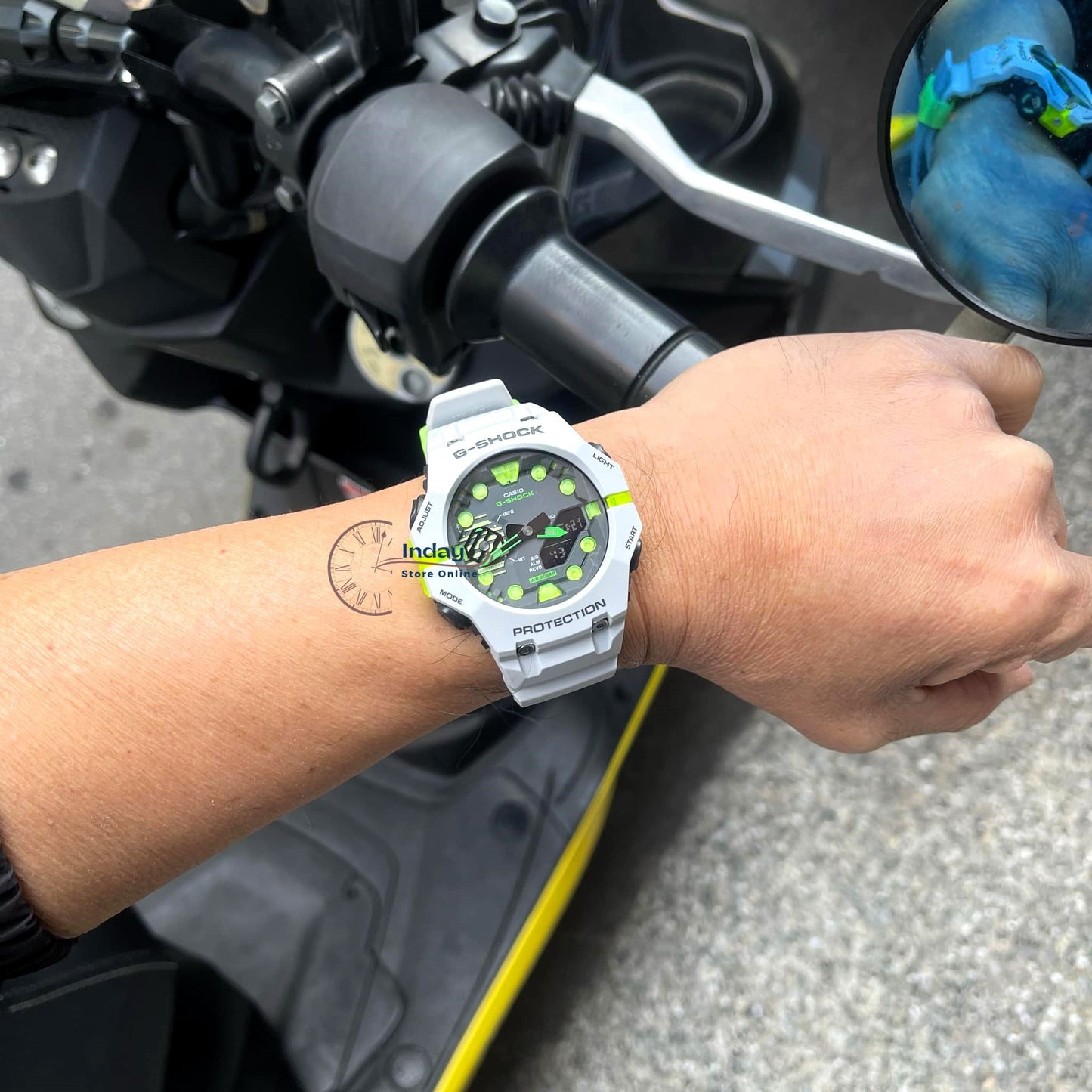 Casio G-Shock Men's Watch GA-B001MW-8A Resin Band Mineral Glass Shock Resistant Mobile Link Bluetooth