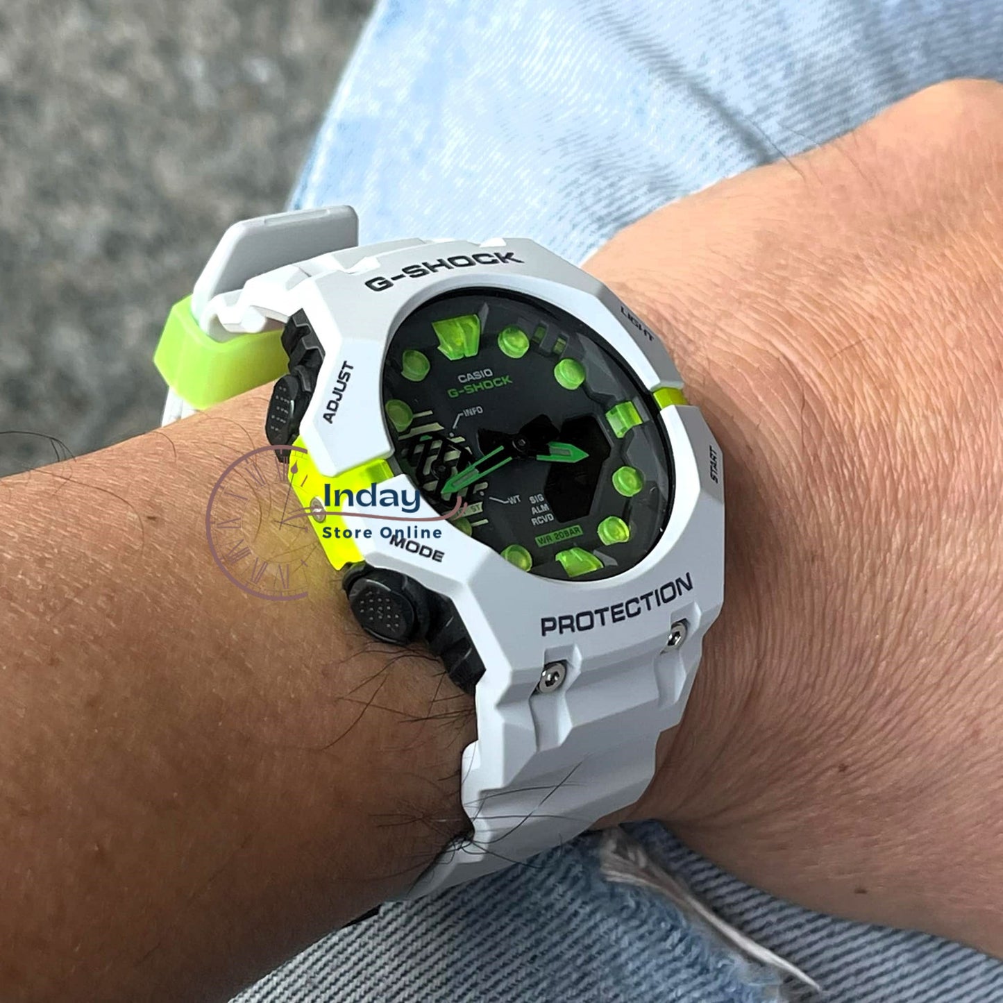 Casio G-Shock Men's Watch GA-B001MW-8A Resin Band Mineral Glass Shock Resistant Mobile Link Bluetooth