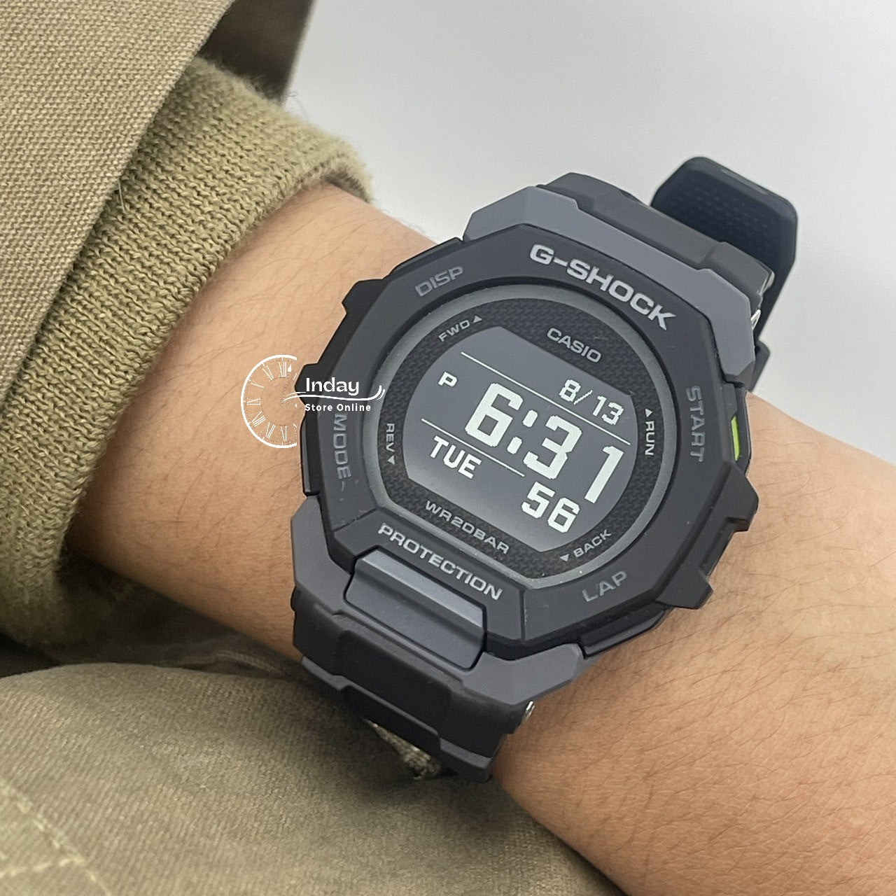 Casio G-Shock Men's Watch GBD-300-1 G-Squad Bio-based Resin Shock Resistant Mobile link Bluetooth