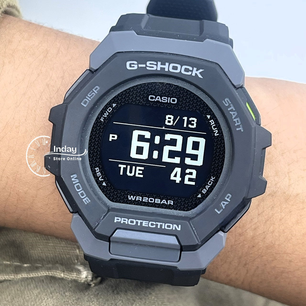Casio G-Shock Men's Watch GBD-300-1 G-Squad Bio-based Resin Shock Resistant Mobile link Bluetooth