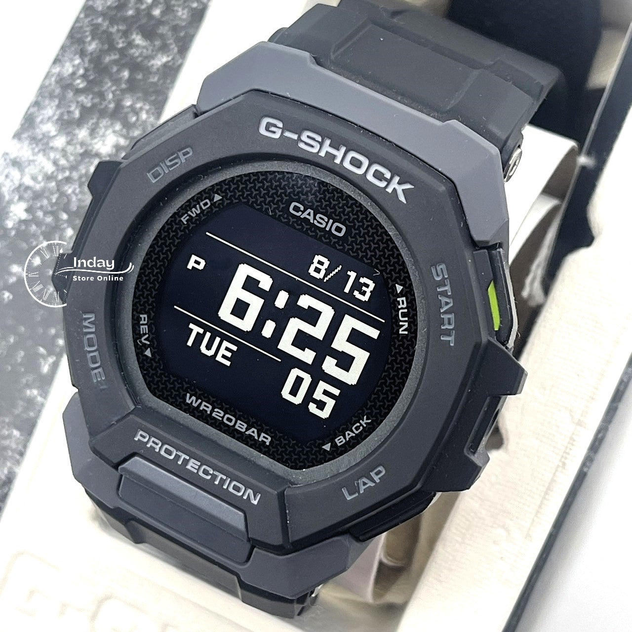Casio G-Shock Men's Watch GBD-300-1 G-Squad Bio-based Resin Shock Resistant Mobile link Bluetooth