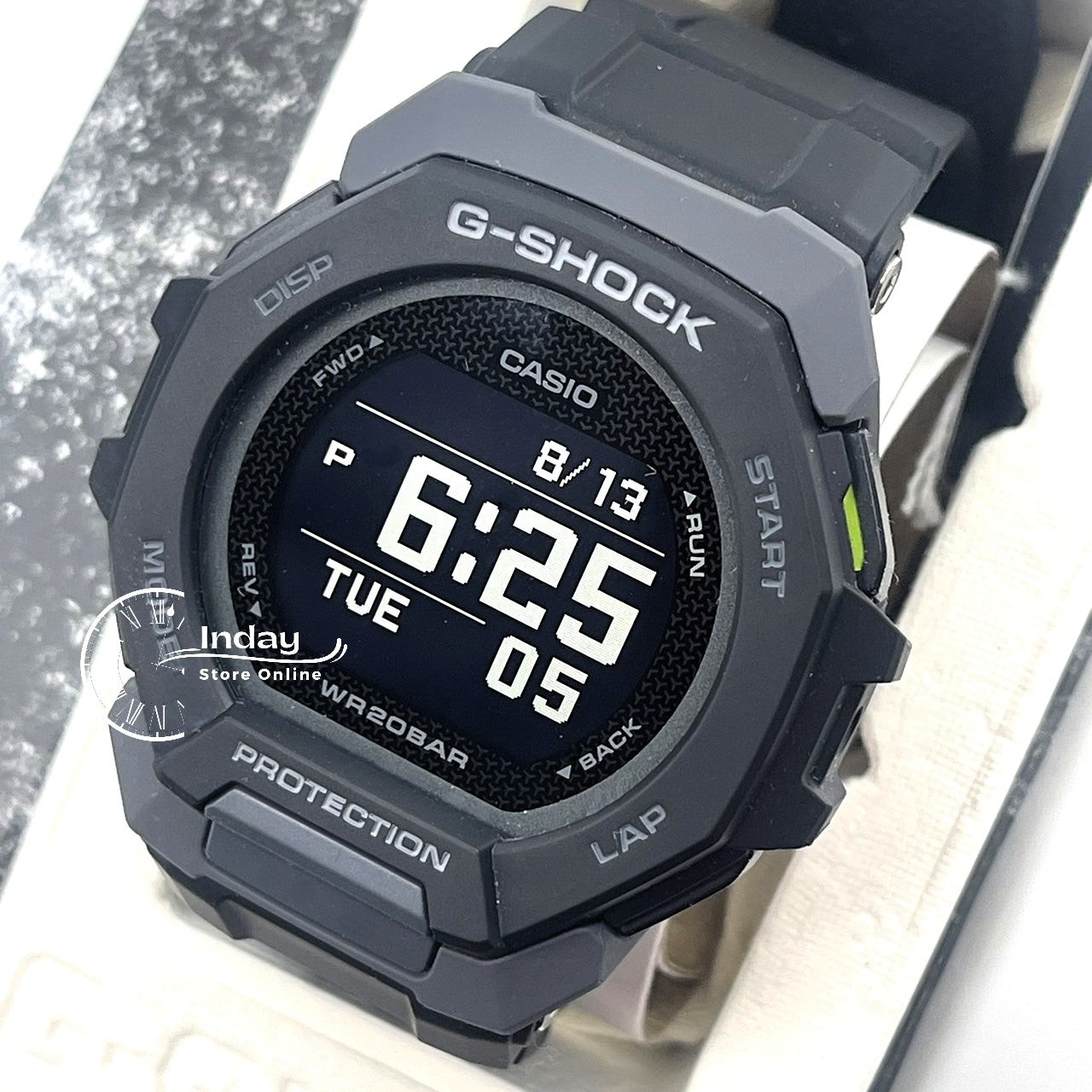 Casio G-Shock Men's Watch GBD-300-1 G-Squad Bio-based Resin Shock Resistant Mobile link Bluetooth
