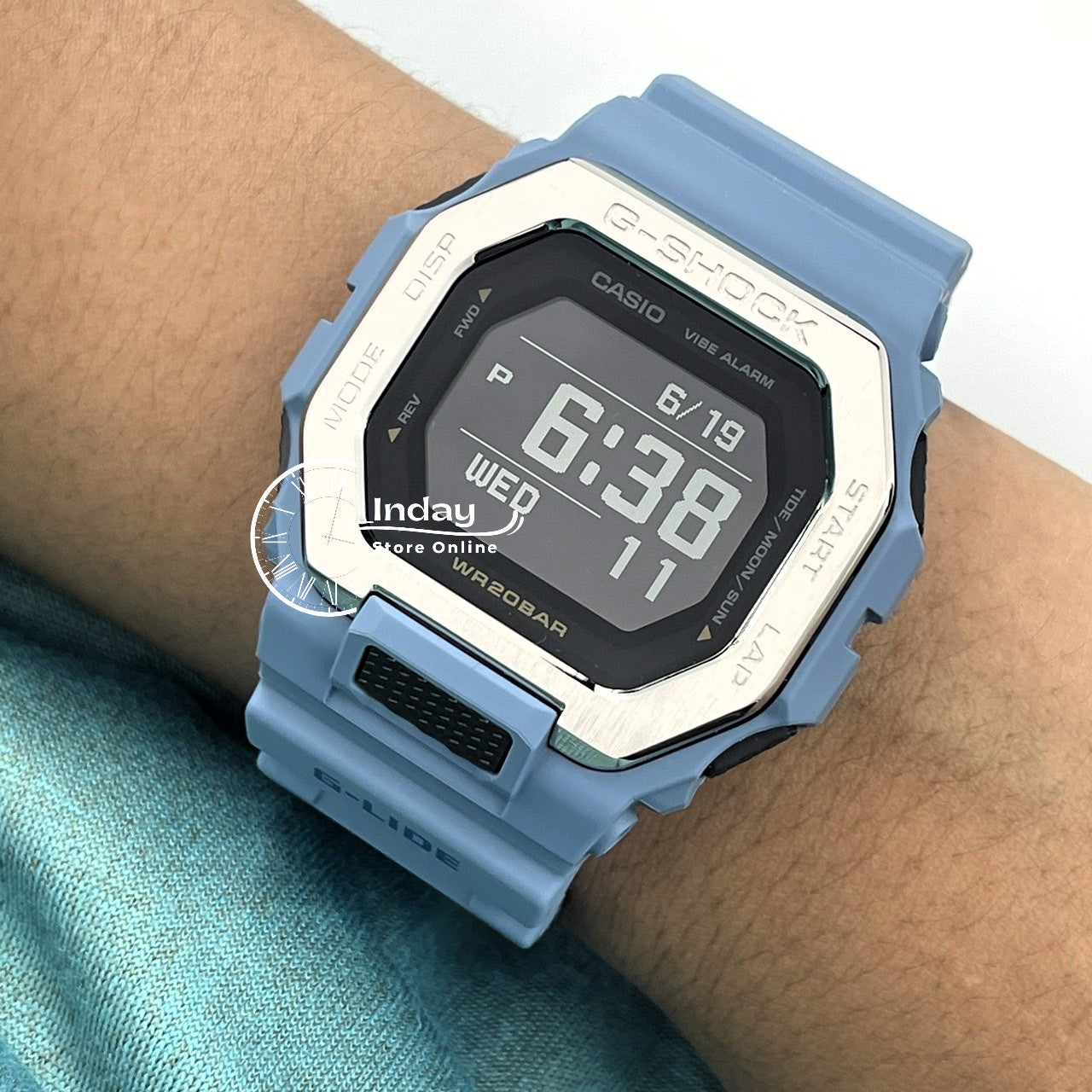 Casio G-Shock G-Lide Men's Watch GBX-100-2A Shock Resistant Mineral Glass Mobile Link Bluetooth