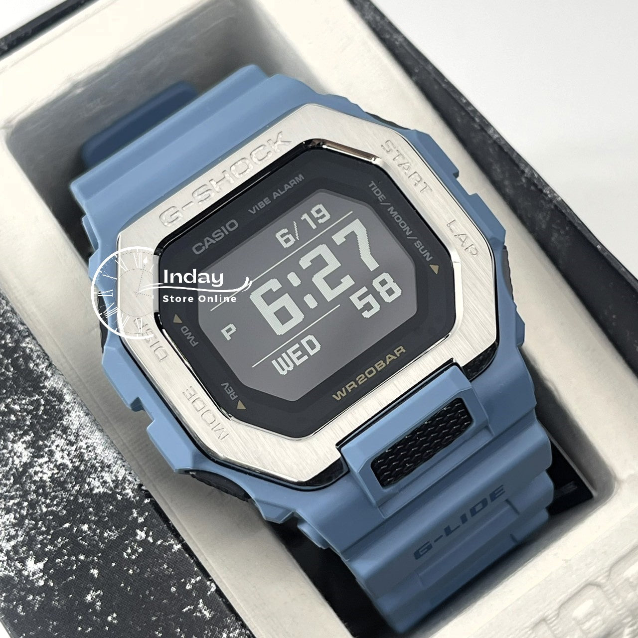 Casio G-Shock G-Lide Men's Watch GBX-100-2A Shock Resistant Mineral Glass Mobile Link Bluetooth