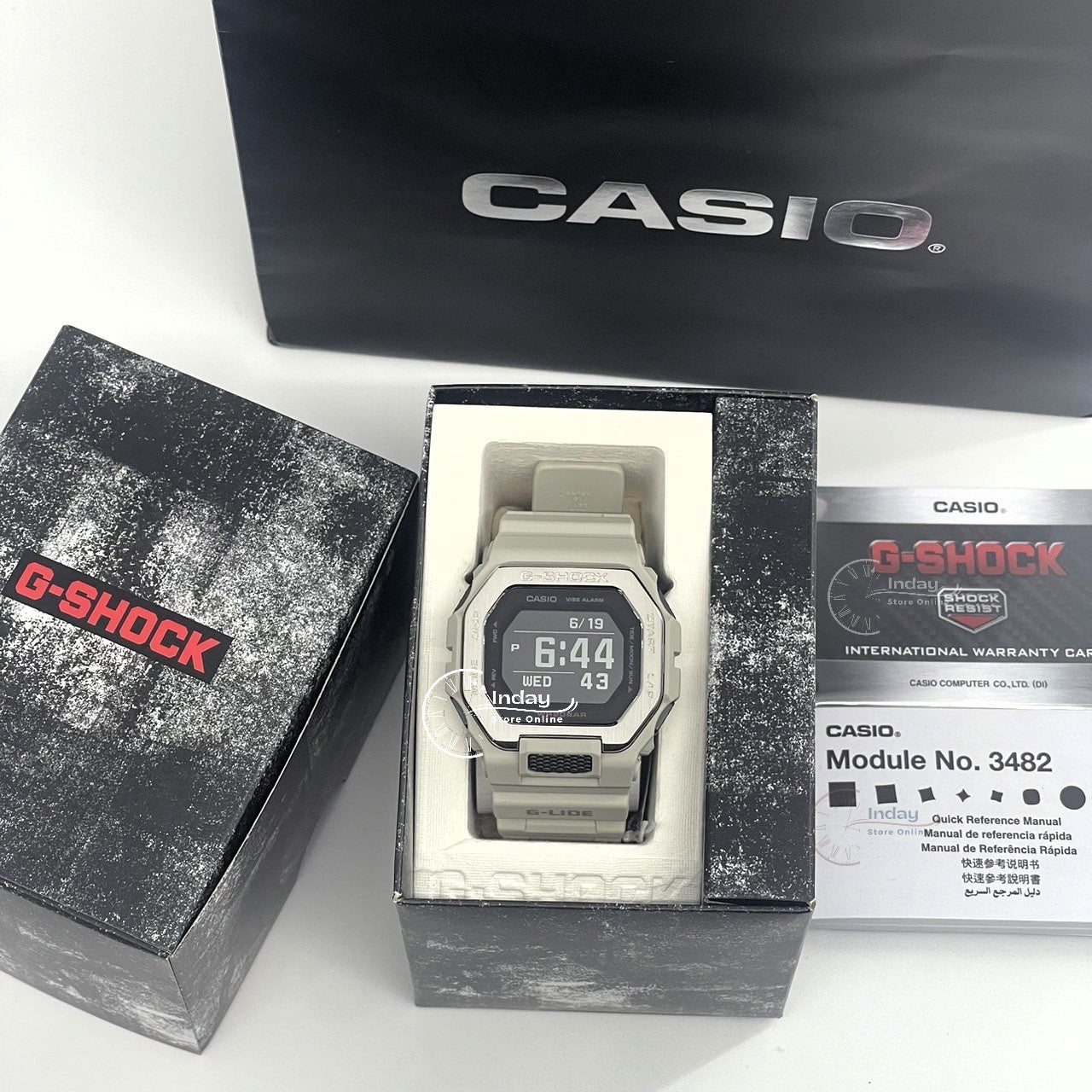 Casio G-Shock G-Lide Men's Watch GBX-100-8 Shock Resistant Mineral Glass Mobile Link Bluetooth