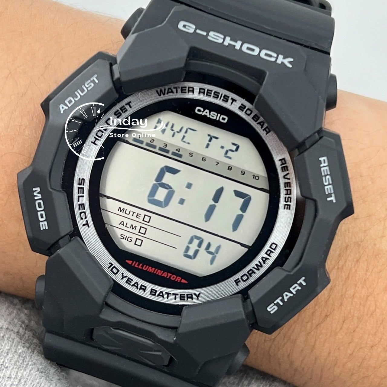 Casio G-Shock Men's Watch GD-010-1D Resin Band Shock Resistant Battery Life 10-Years