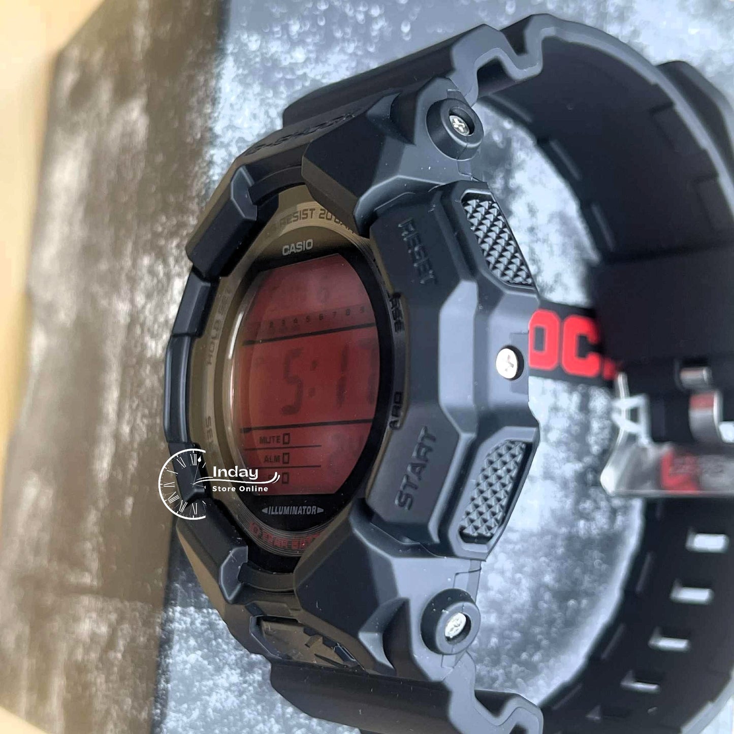 Casio G-Shock Men's Watch GD-010BBR-1 Shock Resistant Carbon Core Guard Structure Battery Life: 10 years