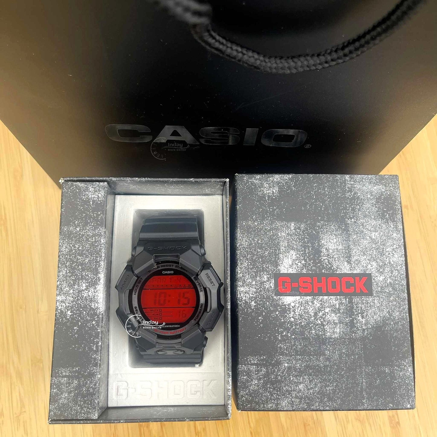 Casio G-Shock Men's Watch GD-010BBR-1 Shock Resistant Carbon Core Guard Structure Battery Life: 10 years