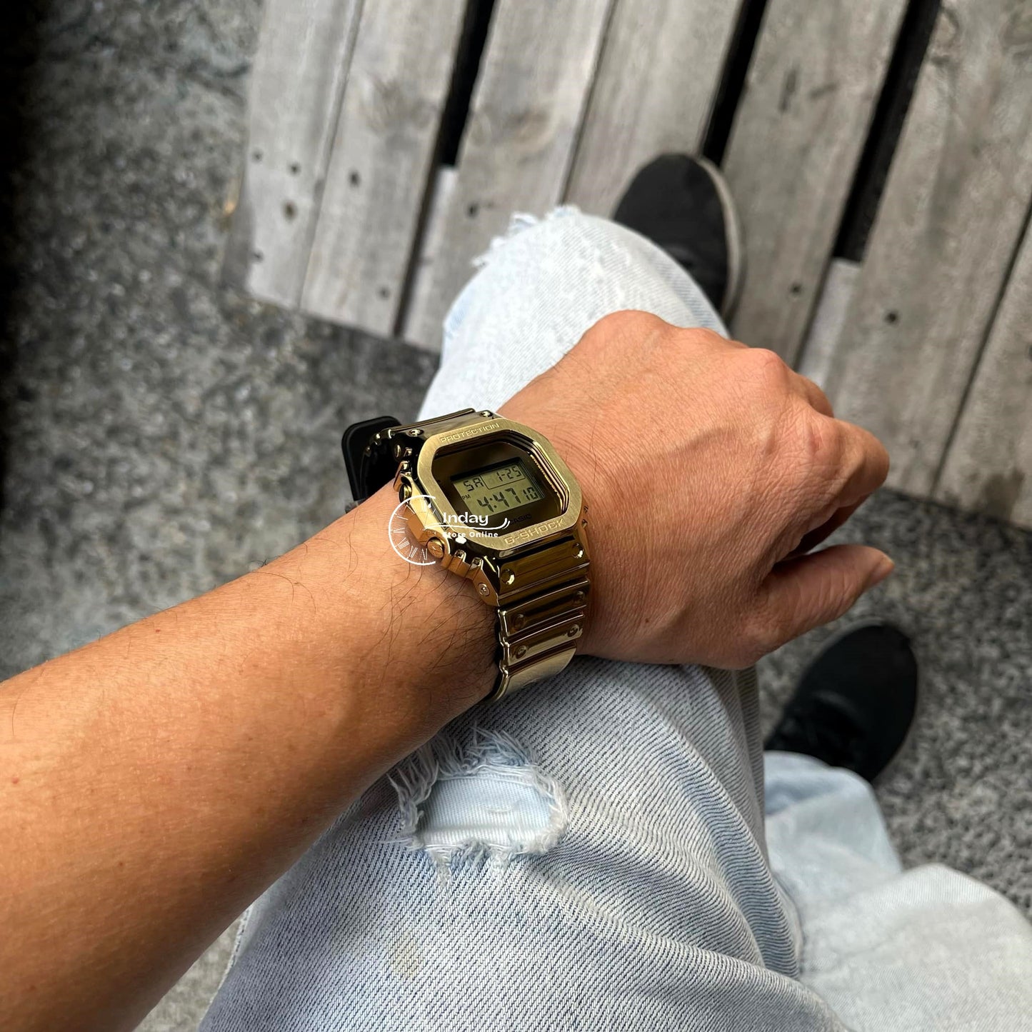 Casio G-Shock G-Steel Men's Watch GM-5600YMG-9 Resin Band Mineral Glass Shock Resistant Battery Life 5-Years