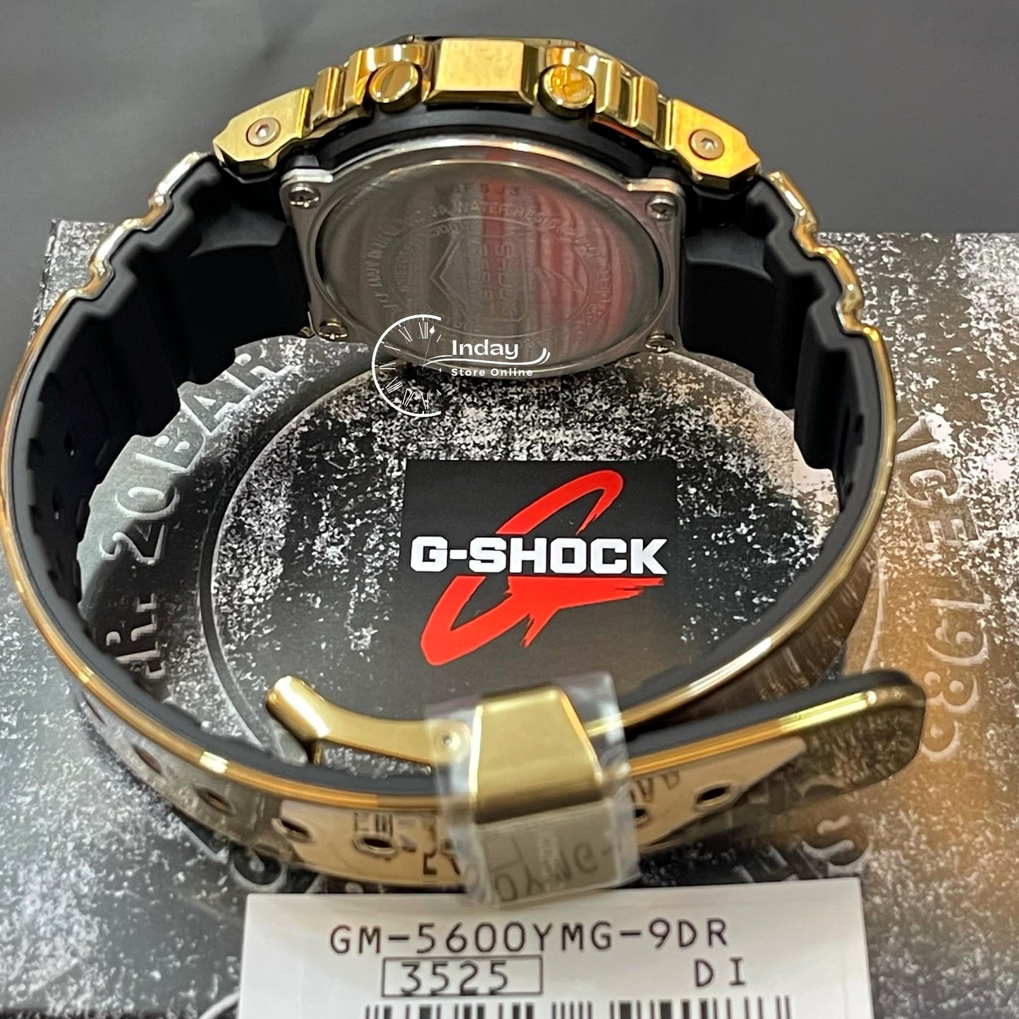Casio G-Shock G-Steel Men's Watch GM-5600YMG-9 Resin Band Mineral Glass Shock Resistant Battery Life 5-Years