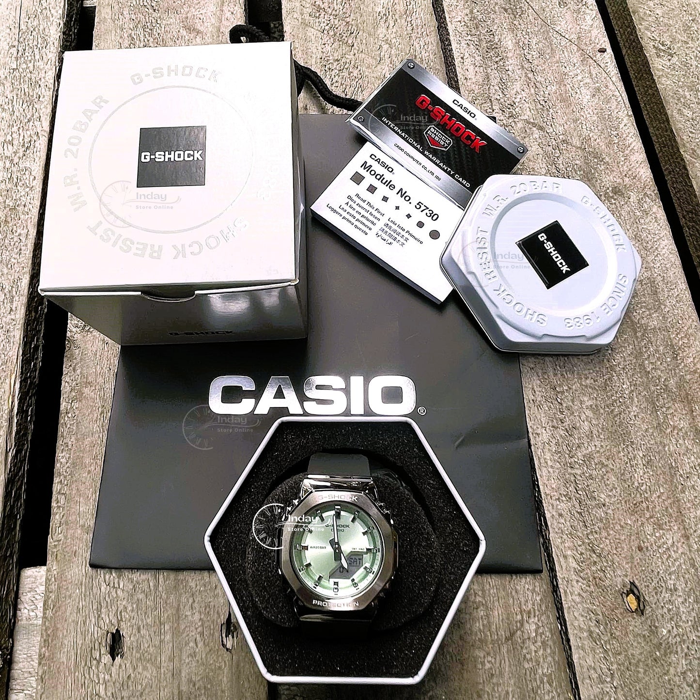 Casio G-Shock Women's Watch GM-S2110-3A Resin Band Shock Resistant Mineral Glass