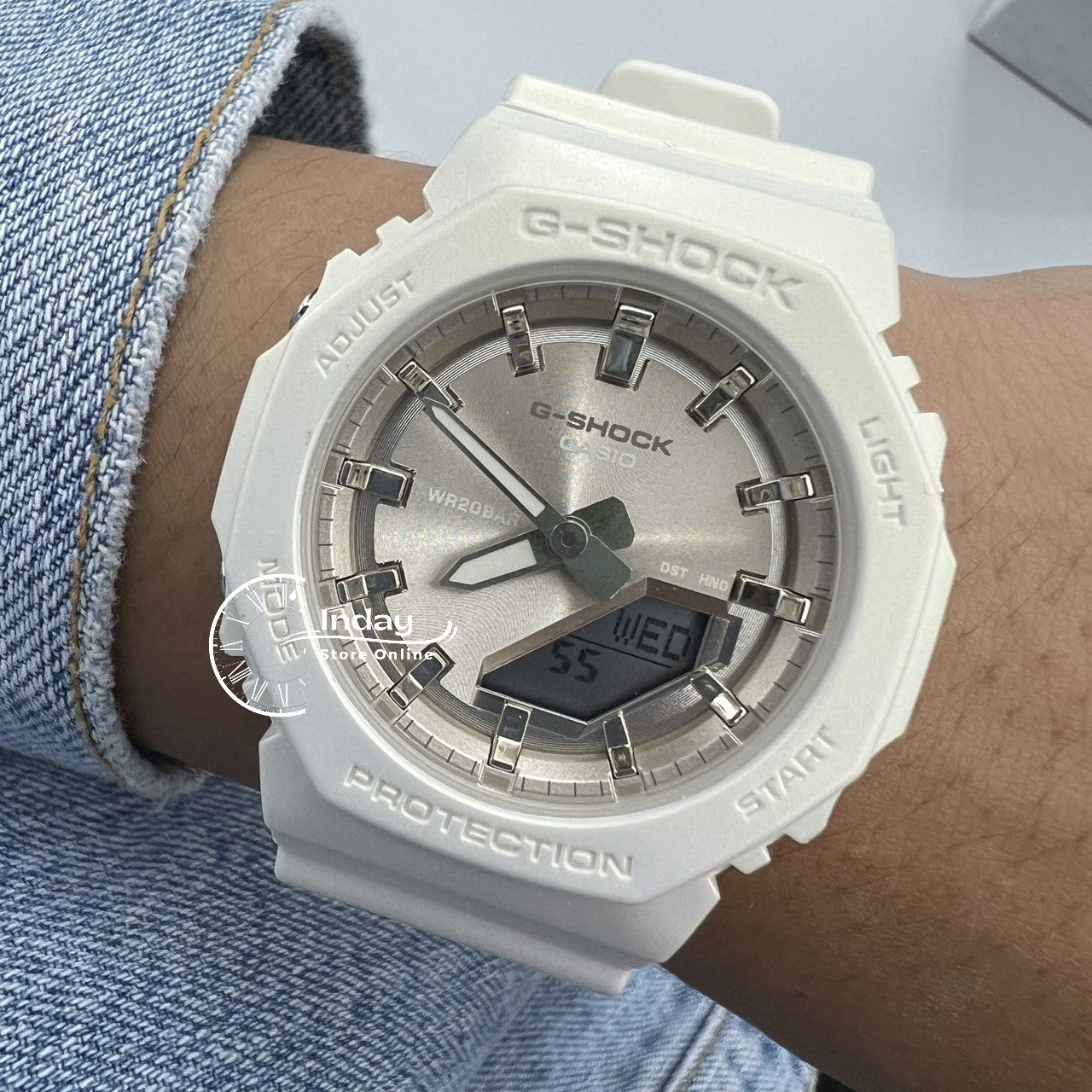 Casio G-Shock Women's Watch GMA-P2100ST-7A Bio-based Resin Band Shock Resistant Mineral Glass