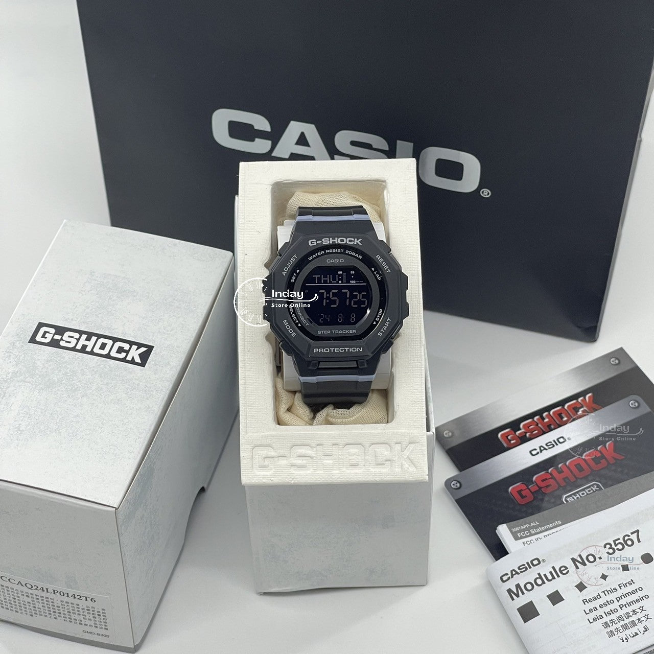 Casio G-Shock Women's Watch GMD-B300-1 G-Squad Bio-based Resin Shock Resistant Mobile link Bluetooth