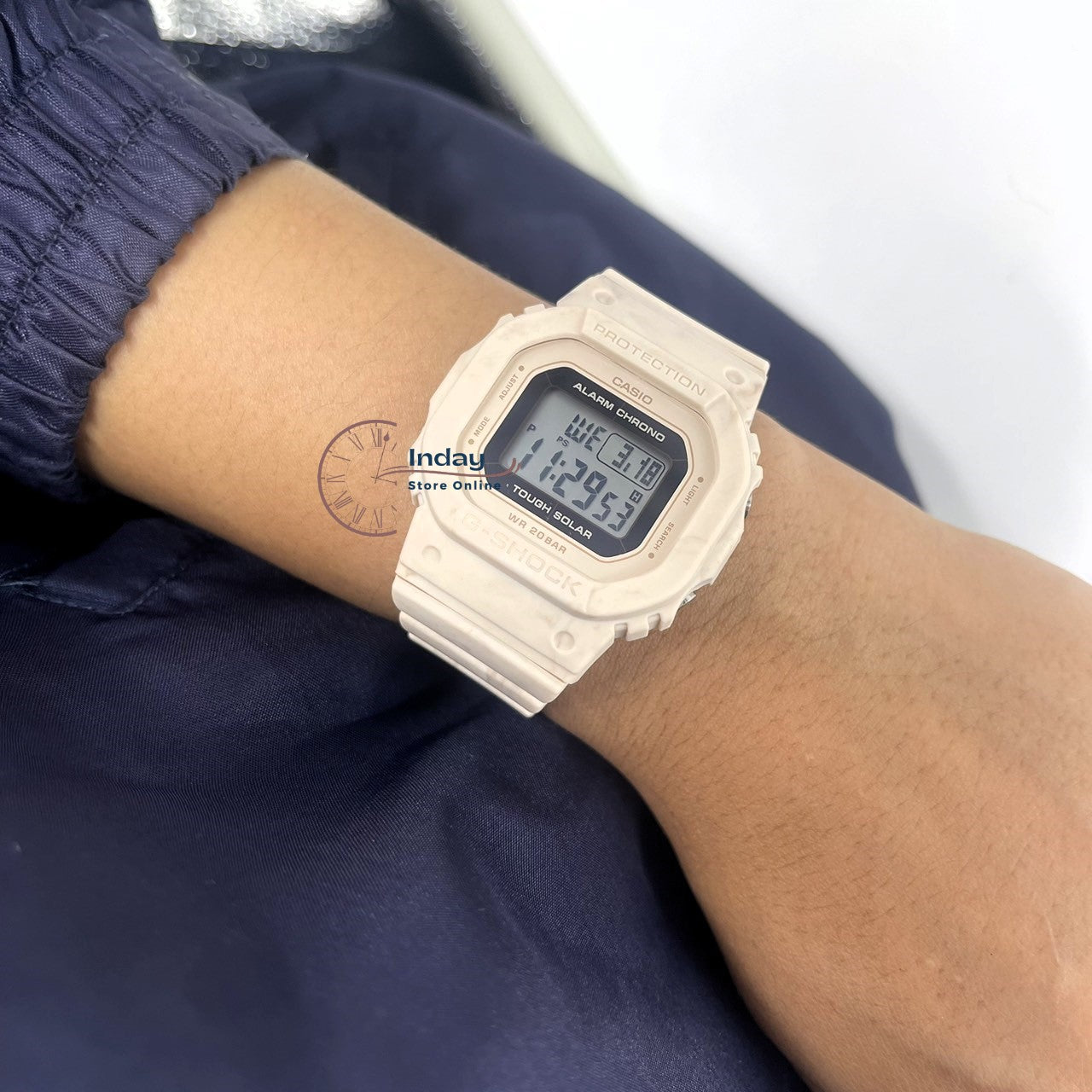 Casio G-Shock Women's Watch GMS-S5600RT-4 Resin Band Mineral Glass Shock Resistant Tough Solar