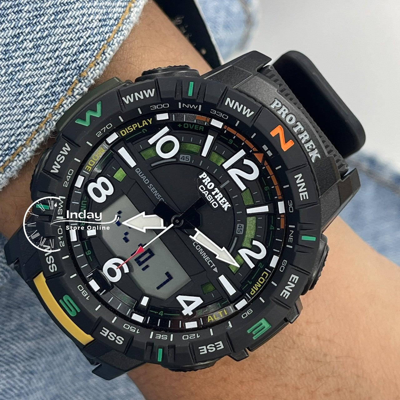 Casio Men's Watch PRT-B50-2 PRO TREK Resin Band Mineral Glass