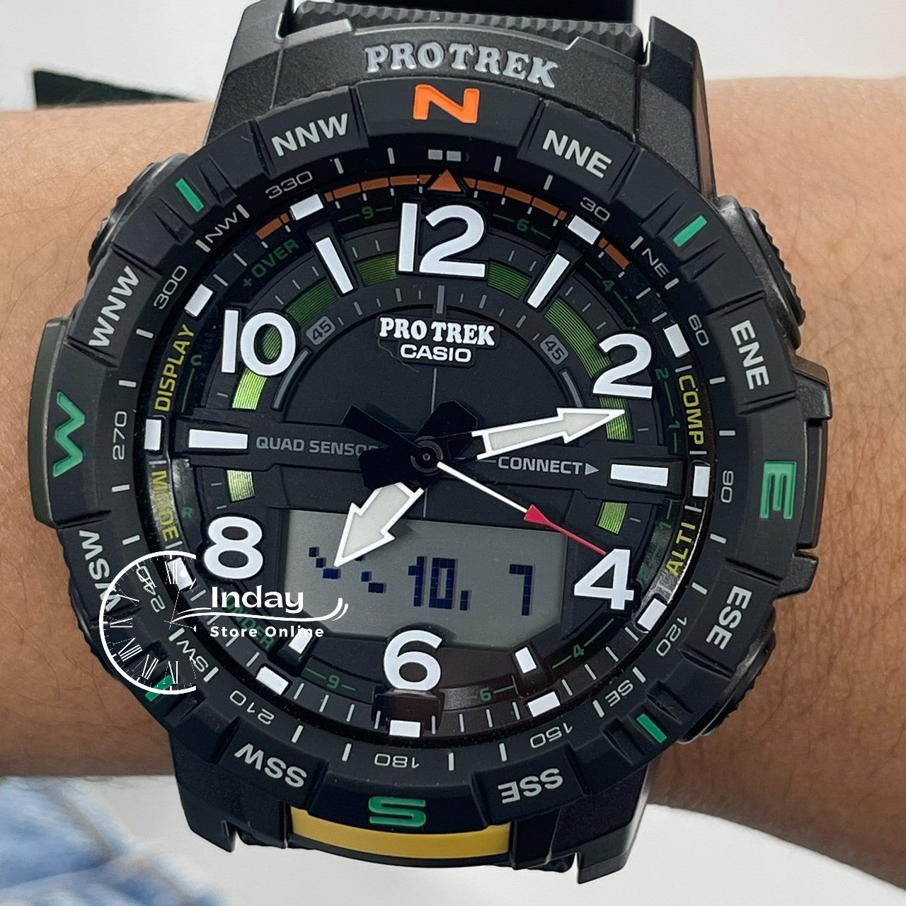 Casio Men's Watch PRT-B50-2 PRO TREK Resin Band Mineral Glass