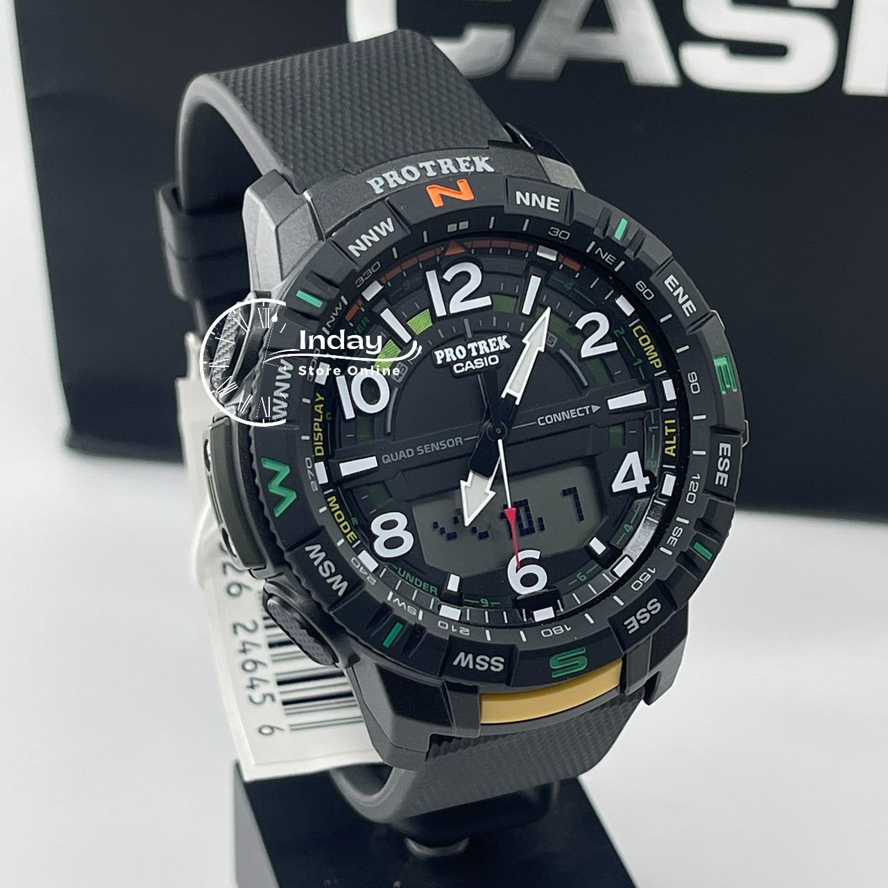 Casio Men's Watch PRT-B50-2 PRO TREK Resin Band Mineral Glass