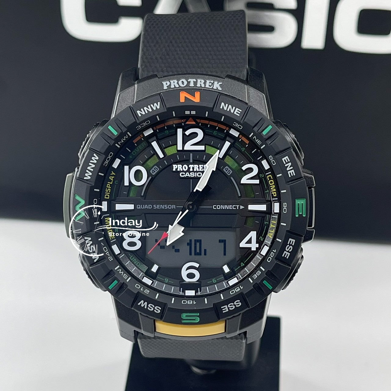 Casio Men's Watch PRT-B50-2 PRO TREK Resin Band Mineral Glass