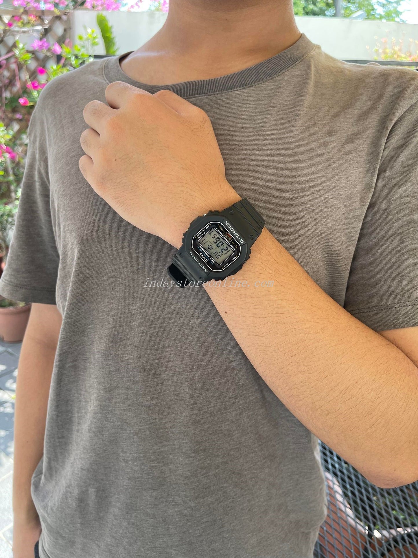 Casio G-Shock Men's Watch DW-5600E-1 Digital 5600 Series Electro-luminescent backlight Impact Resistant Construction