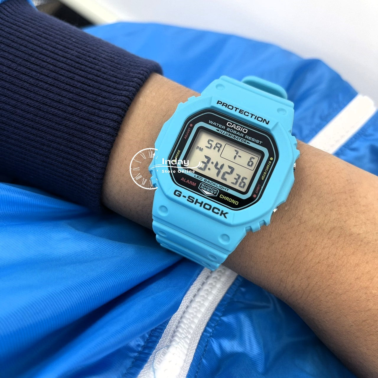 Casio G-Shock Men's Watch DW-5600EP-2D Shock Resistant Mineral Glass Battery Life: years