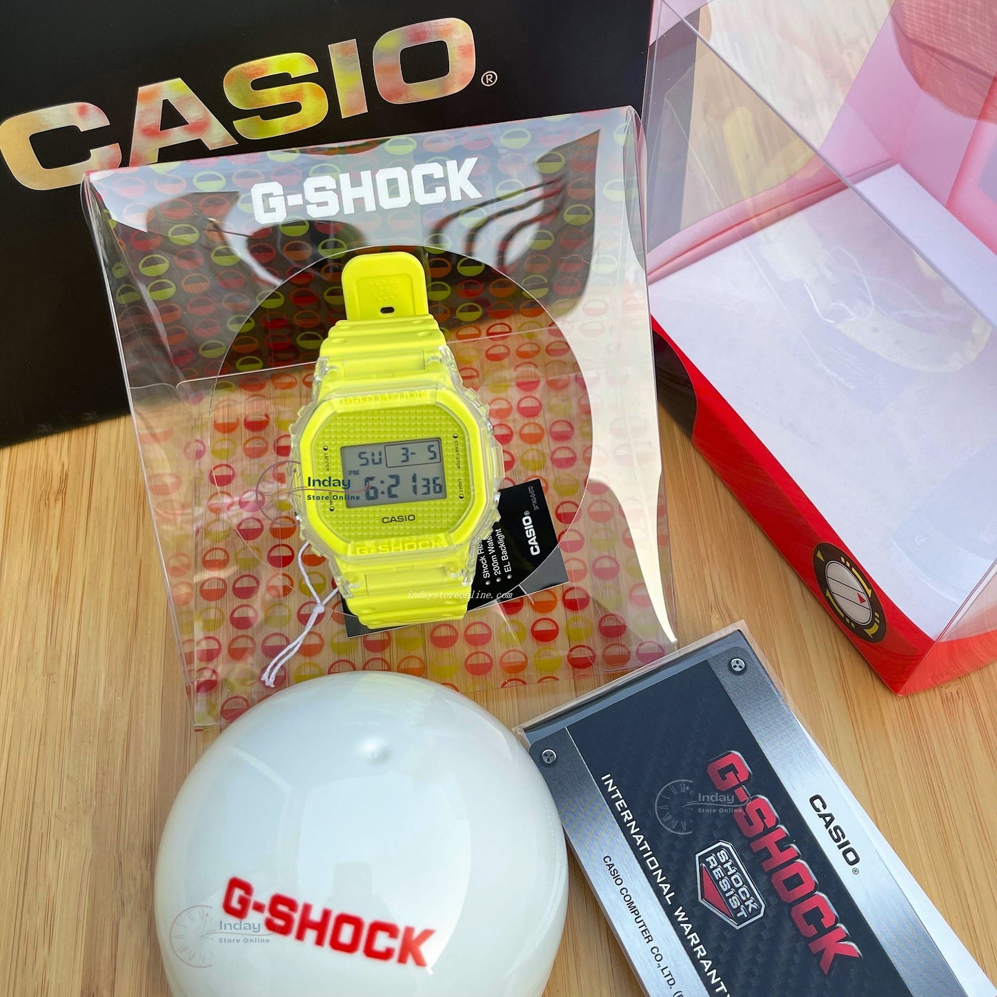 Casio G-Shock Men's Watch DW-5600GL-9 Digital 5600 Series Resin Band Mineral Glass Shock Resistant
