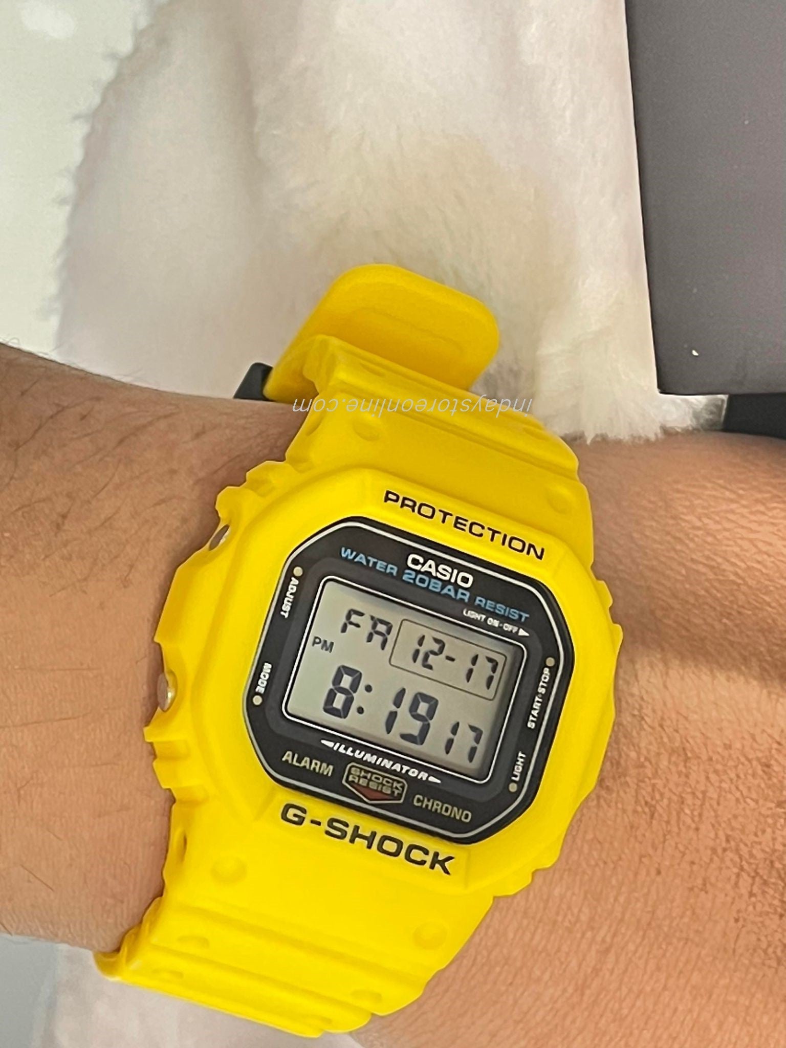 Casio G-Shock Men's Watch DW-5600REC-9 Digital 5600 Series Yellow