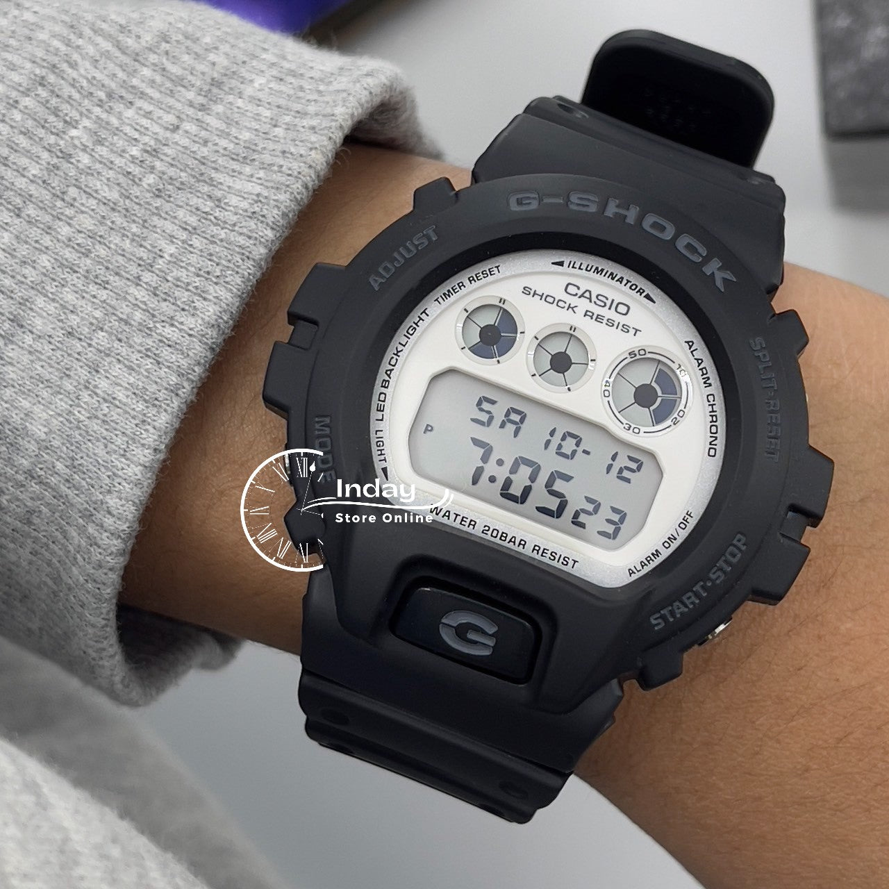 Casio G-Shock Men's Watch DW-6900WD-1 Resin Band Mineral Glass Shock Resistant Battery Life 5-Years