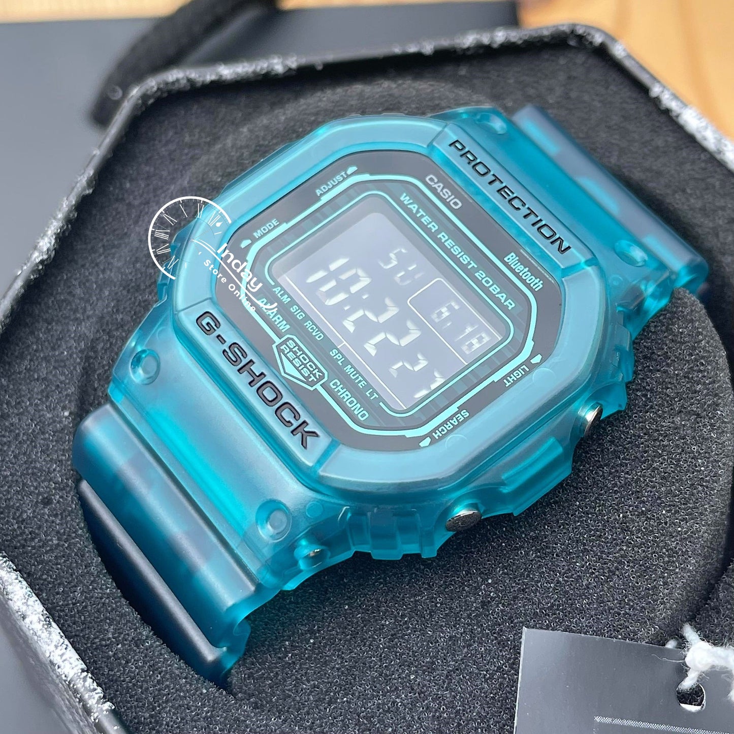 Casio G-Shock Men's Watch DW-B5600G-2 Digital 5600 Series Transparent Color Mobile link (Wireless linking using Bluetooth®)