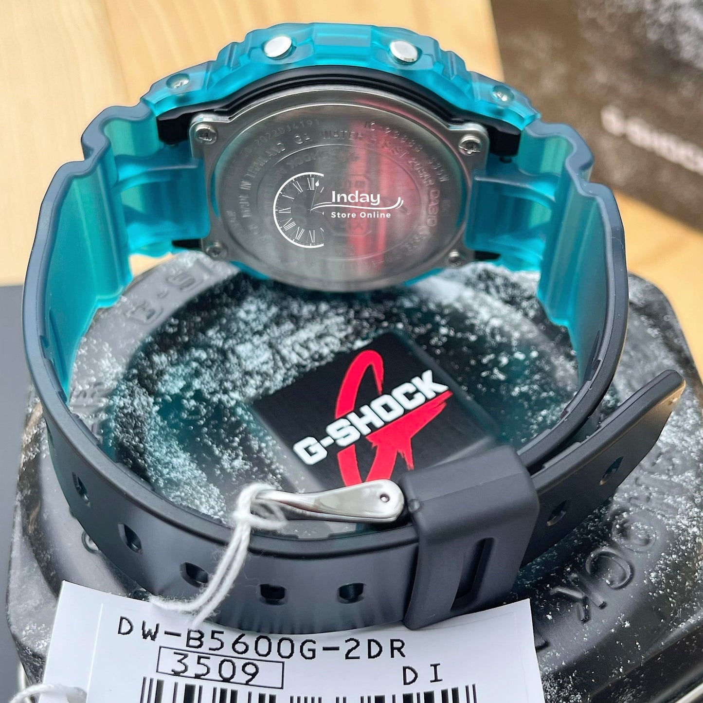 Casio G-Shock Men's Watch DW-B5600G-2 Digital 5600 Series Transparent Color Mobile link (Wireless linking using Bluetooth®)