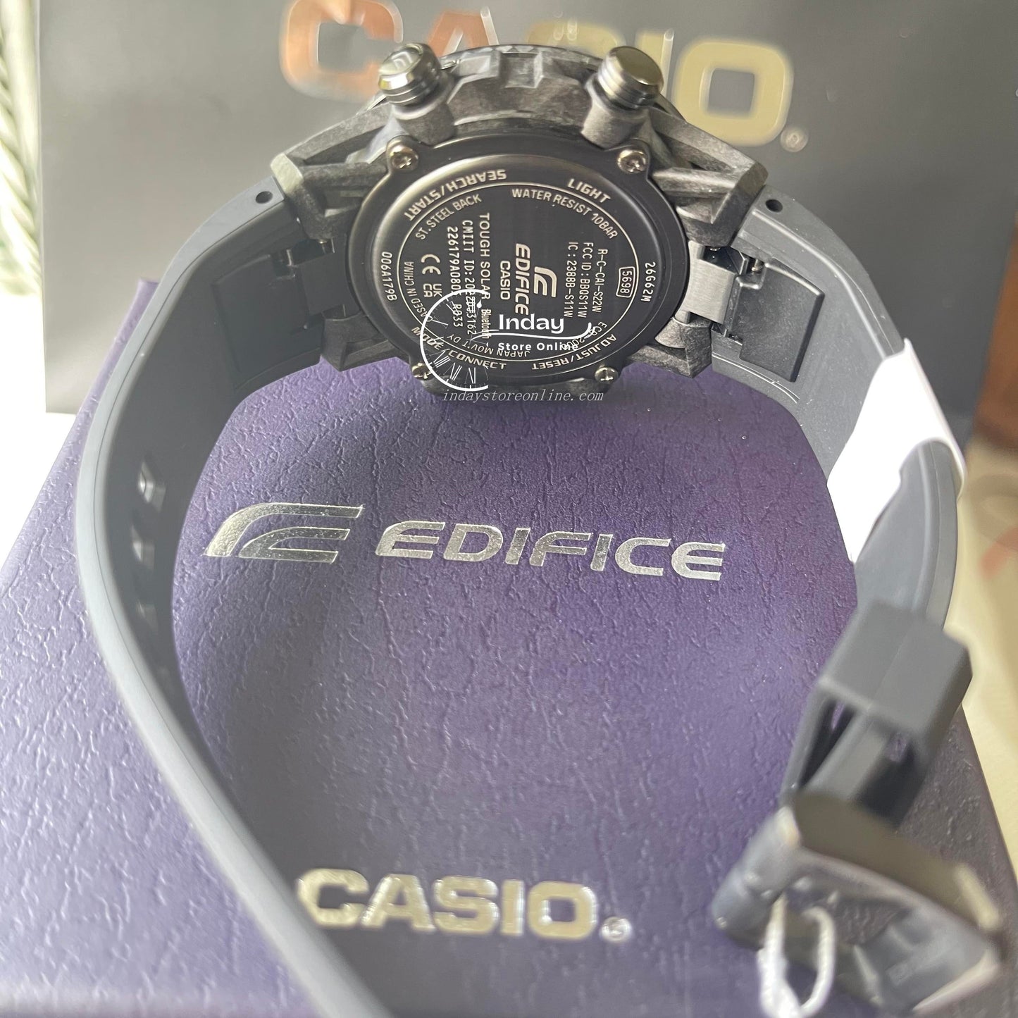 Casio Edifice Men's Watch ECB-2000PB-1A Edifice Sospensione Tough Solar Mobile link Bluetooth