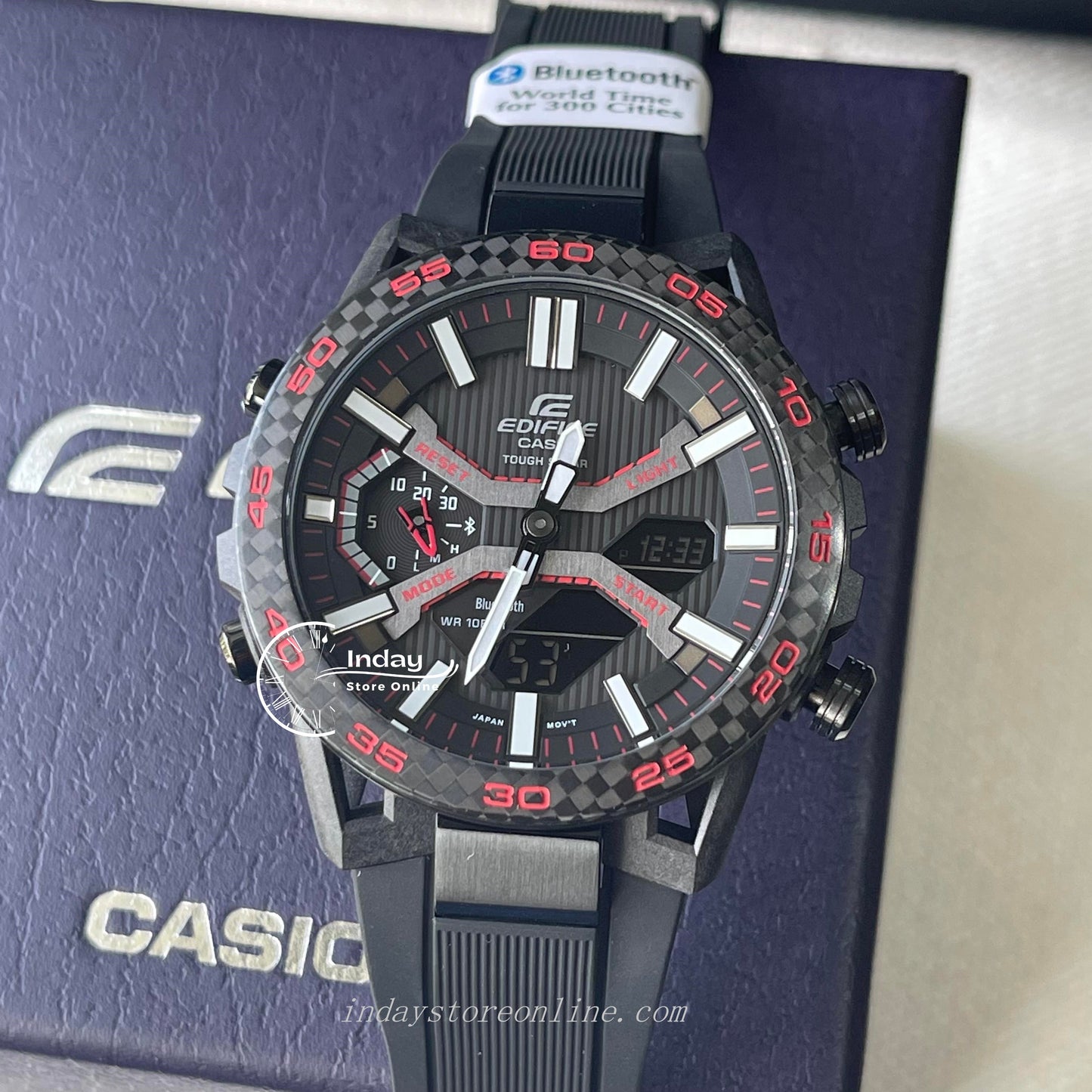 Casio Edifice Men's Watch ECB-2000PB-1A Edifice Sospensione Tough Solar Mobile link Bluetooth