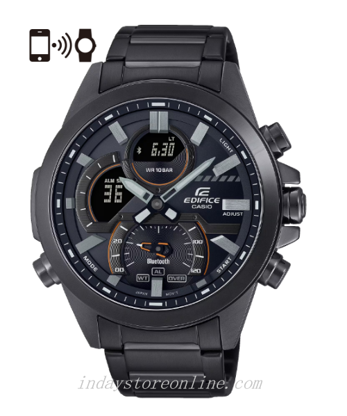 Casio Edifice Men's Watch ECB-30DC-1A Stainless Steel Band Mineral Glass Mobile link Bluetooth