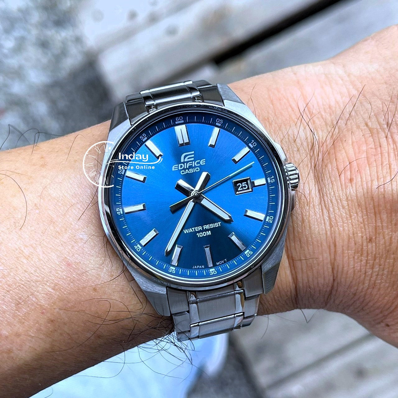 Casio Edifice Casio Water 100m Resist EF106D-2AV Blue Edifice