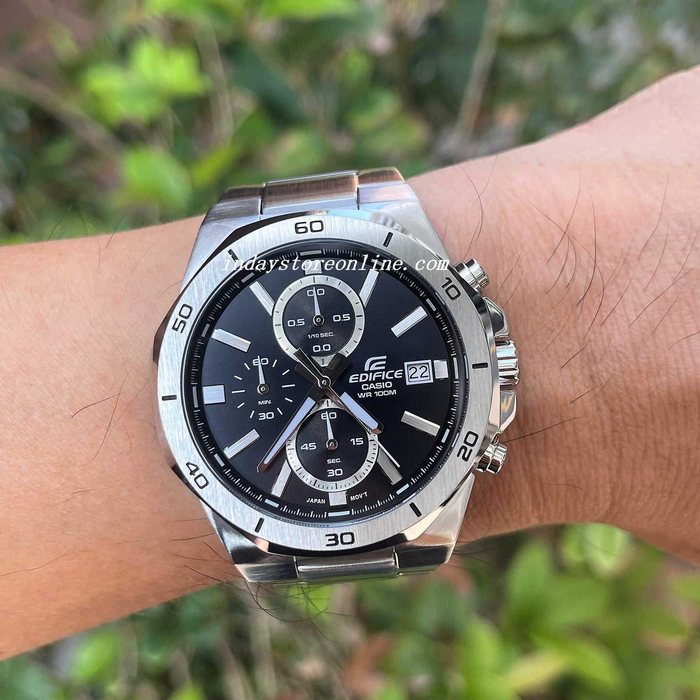 Casio Edifice Men's Watch EFV-640D-1A Analog-Digital Standard Chronograph Mineral Glass