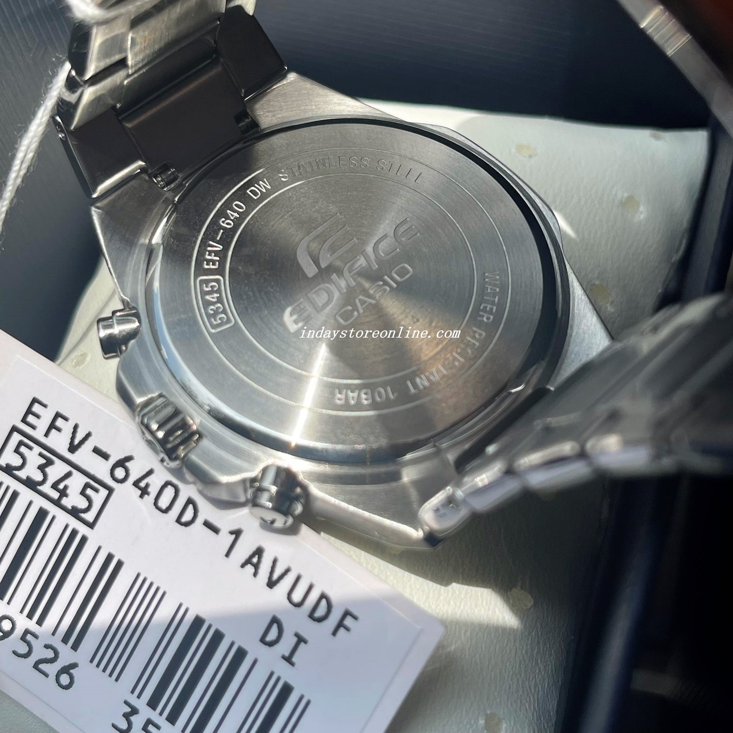Casio Edifice Men's Watch EFV-640D-1A Analog-Digital Standard Chronograph Mineral Glass