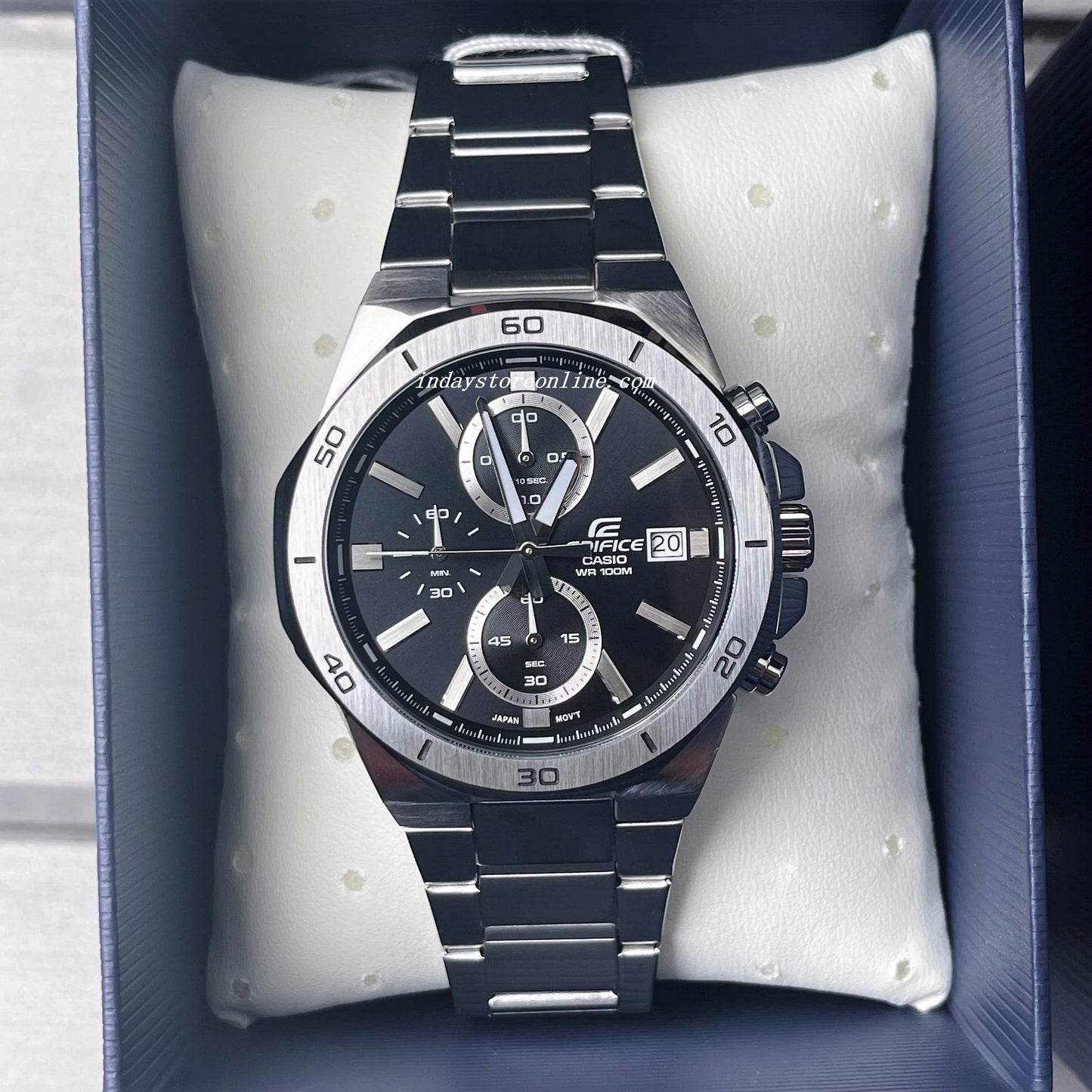 Casio Edifice Men's Watch EFV-640D-1A Analog-Digital Standard Chronograph Mineral Glass