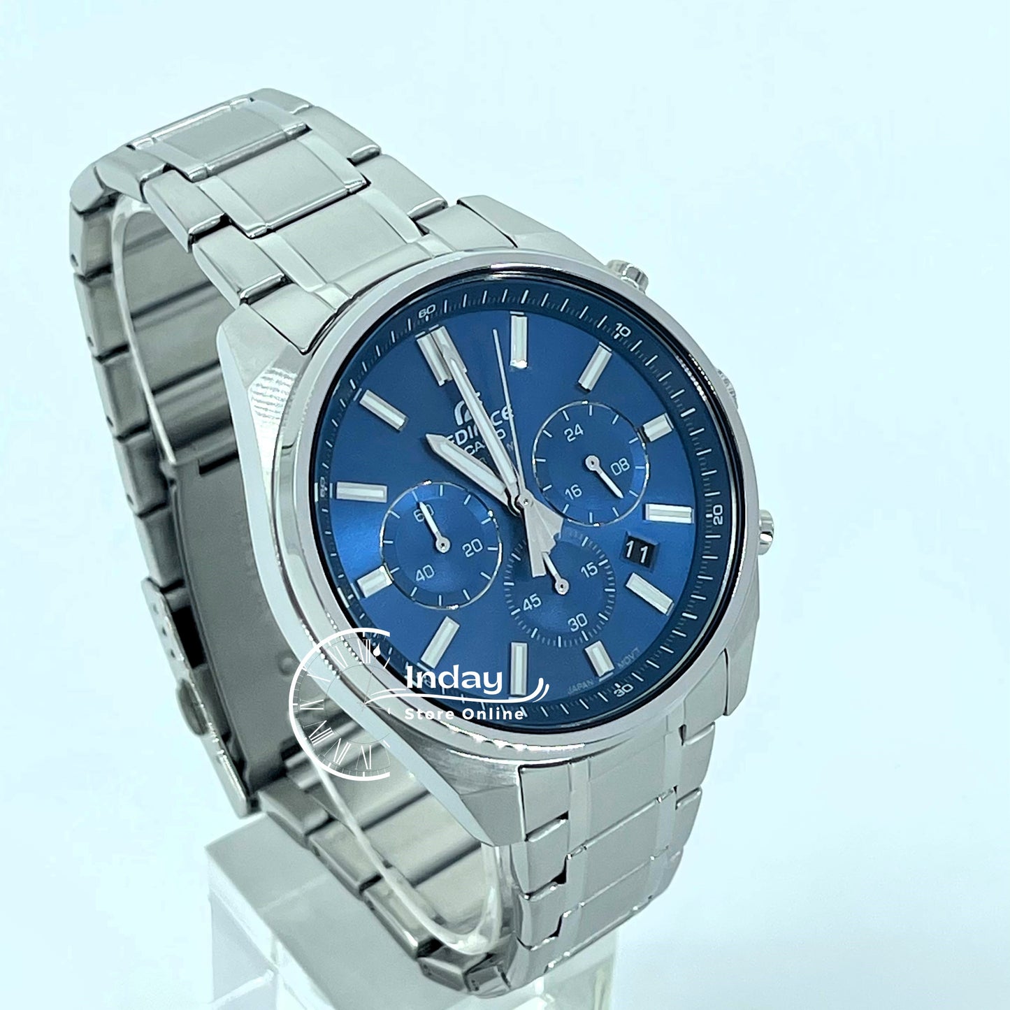 Casio Edifice Men's Watch EFV-650D-2A Standard Chronograph Mineral Glass Stainless Steel Band