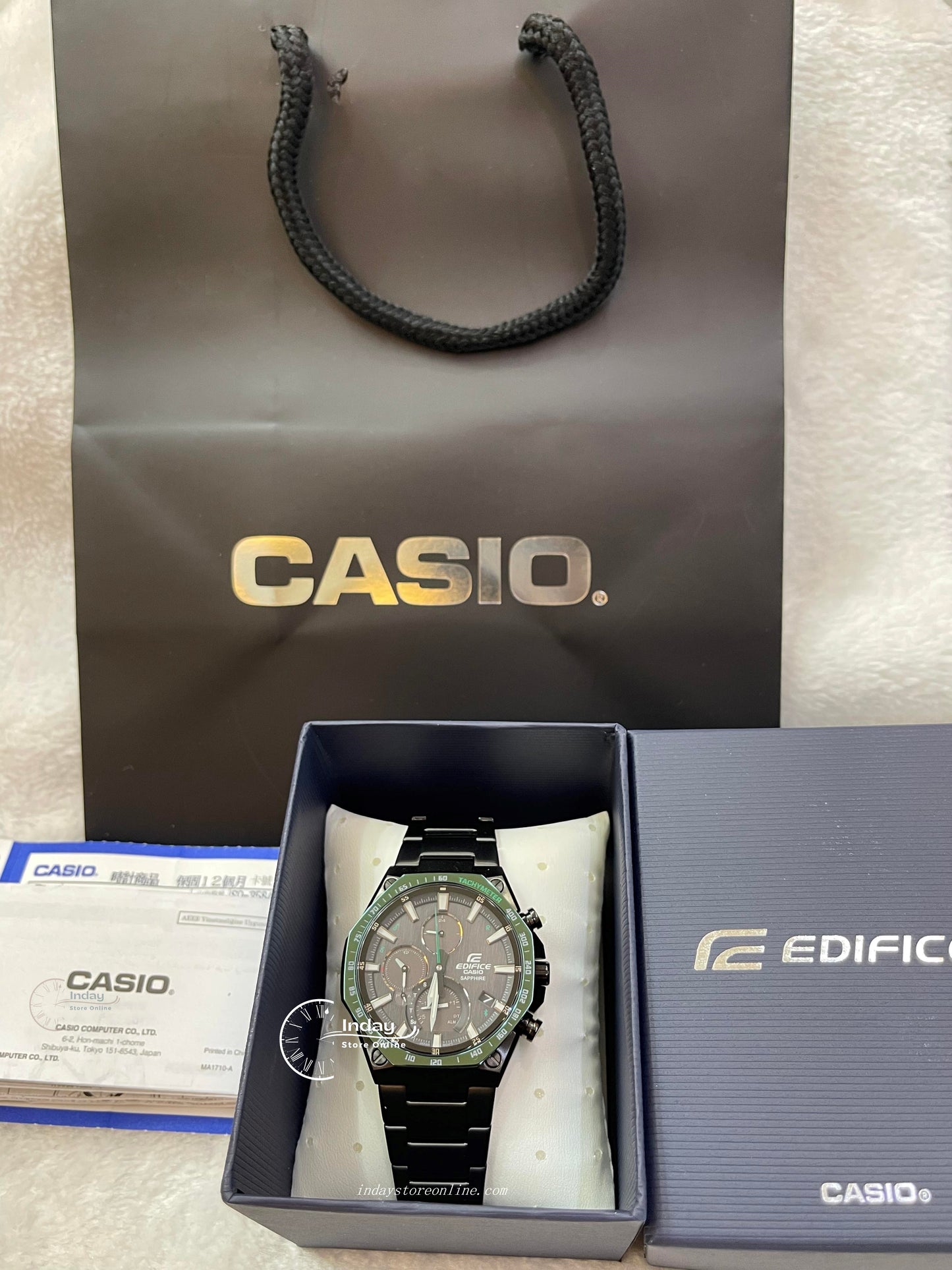 Casio Edifice Men's Watch EQB-1100XDC-1A Smartphone Link Model Solar Powered