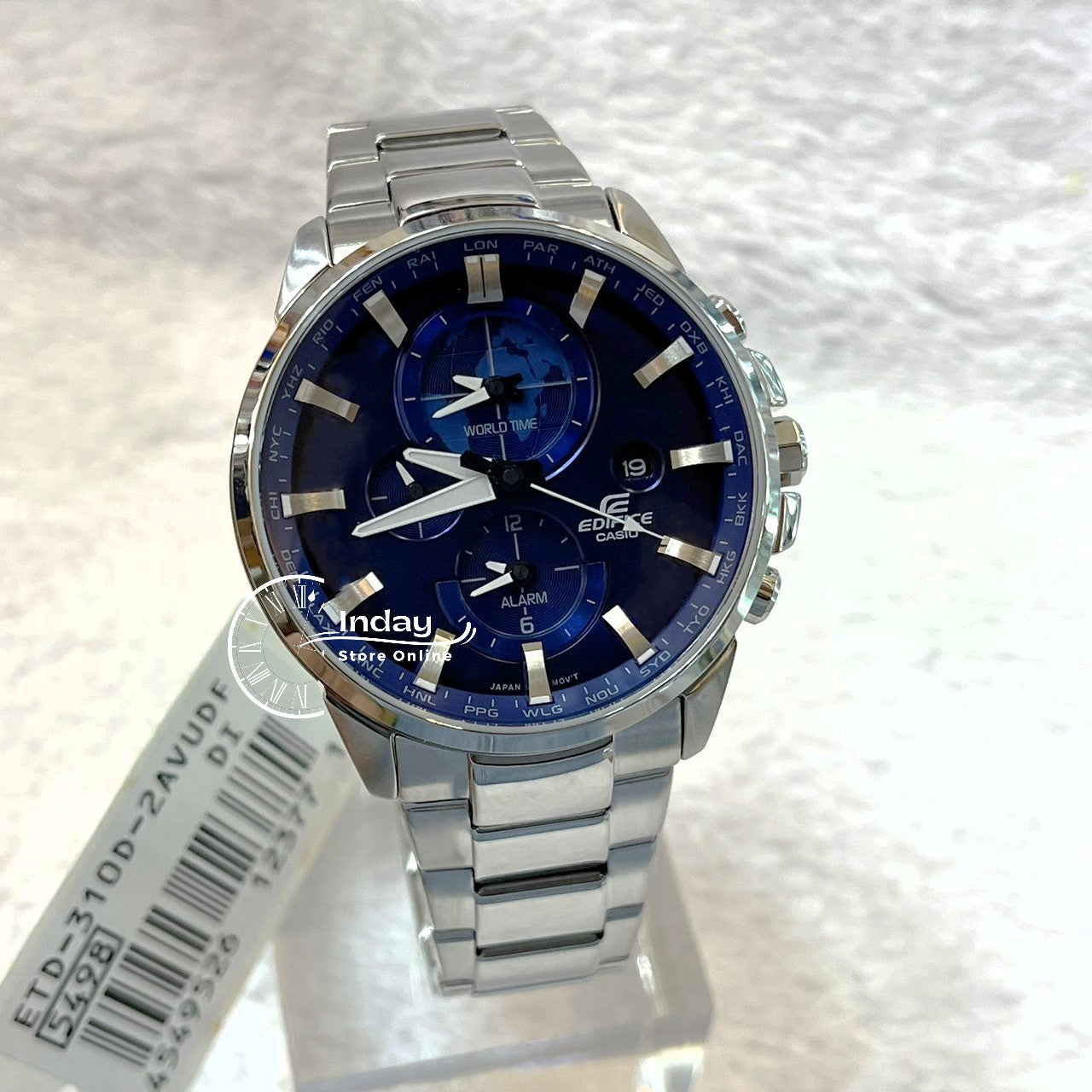 Casio Edifice Men's Watch ETD-310D-2A Stainless Steel Band Mineral Glass