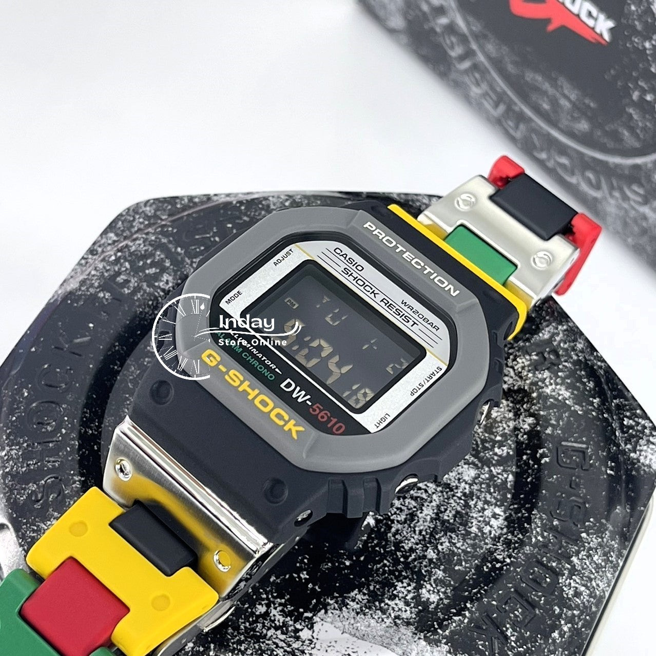 Casio G-Shock Men's Watch DW-5610MT-1 Digital Resin Composite Band Shock Resistant Mineral Glass