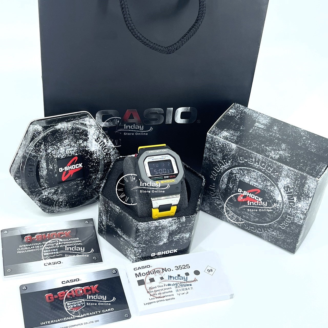 Casio G-Shock Men's Watch DW-5610MT-1 Digital Resin Composite Band Shock Resistant Mineral Glass